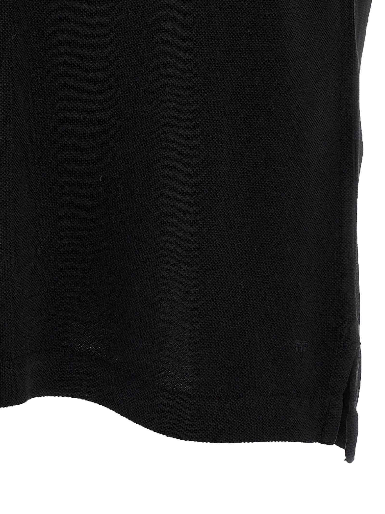 Tom Ford Black Lyocell Polo Shirt