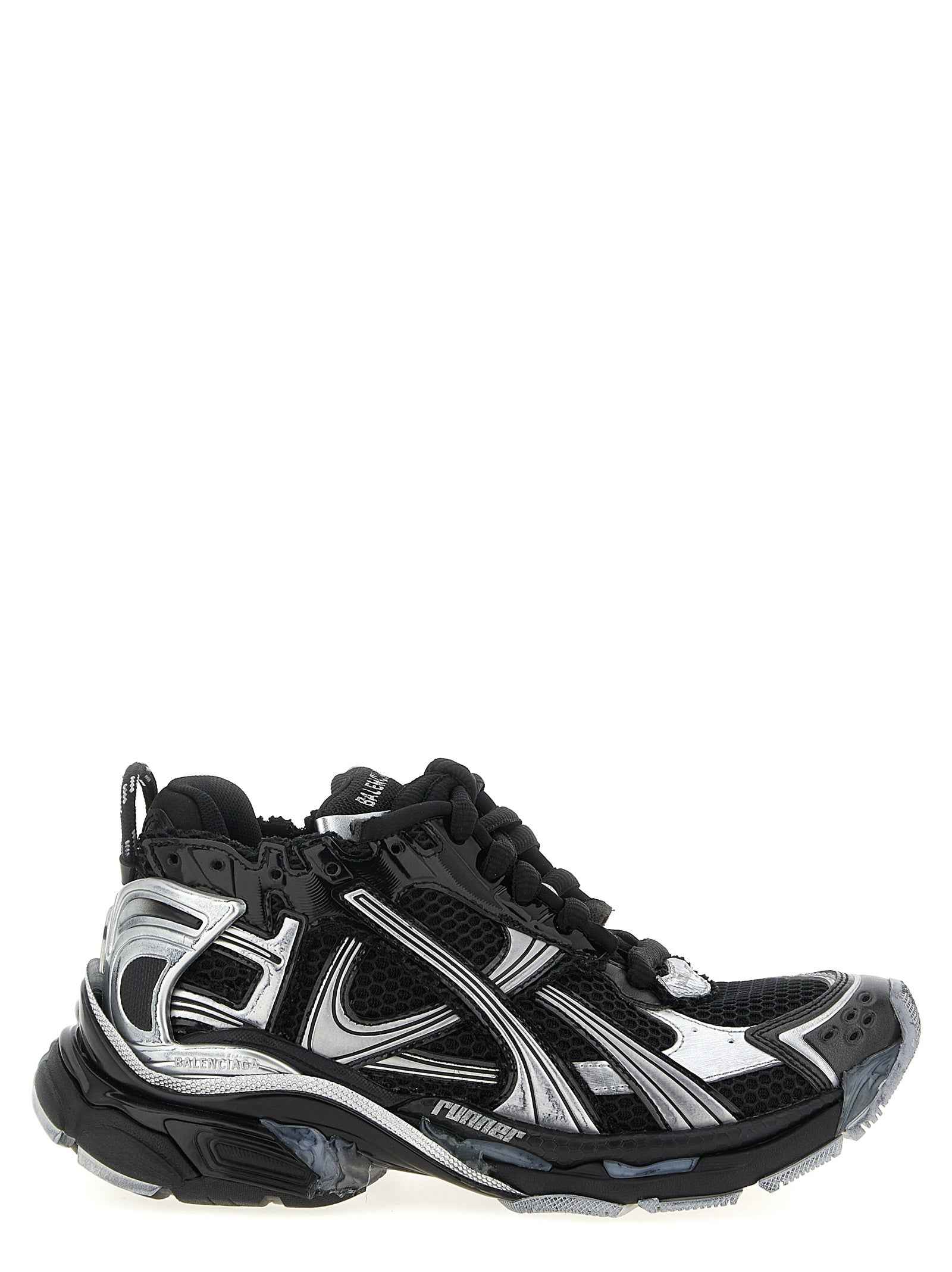 Balenciaga Black Polyethylene Athletic Sneakers