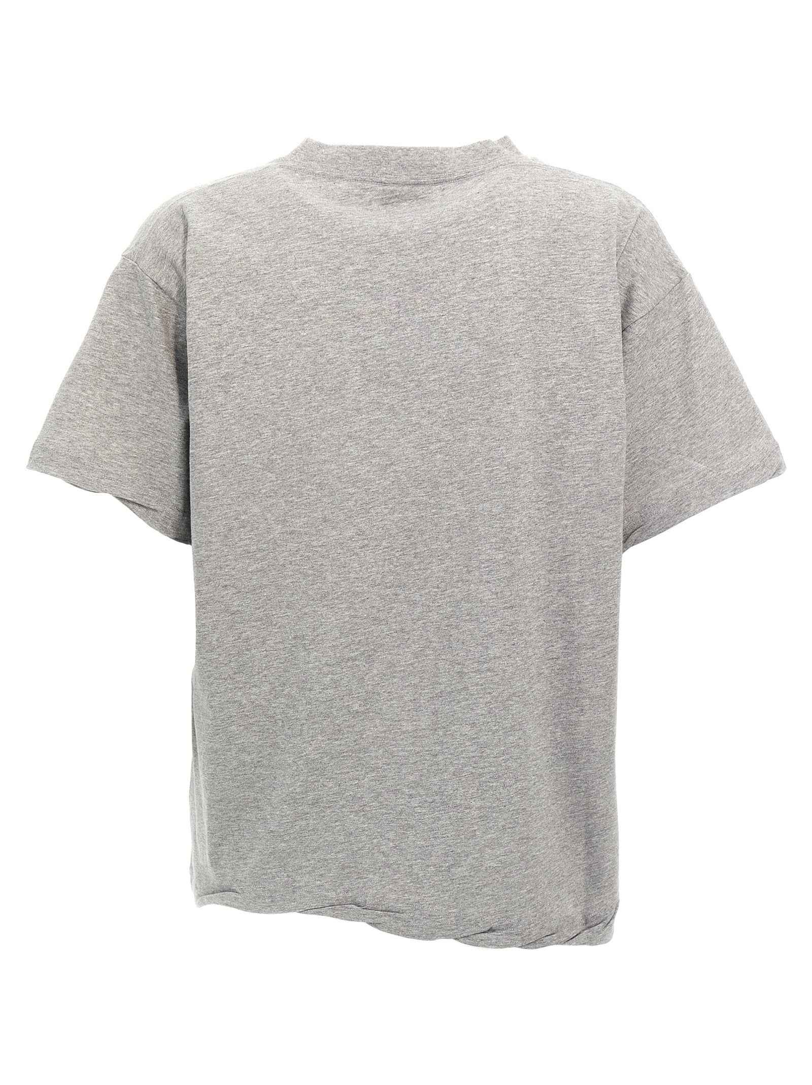 Balenciaga Gray Cotton T-Shirt
