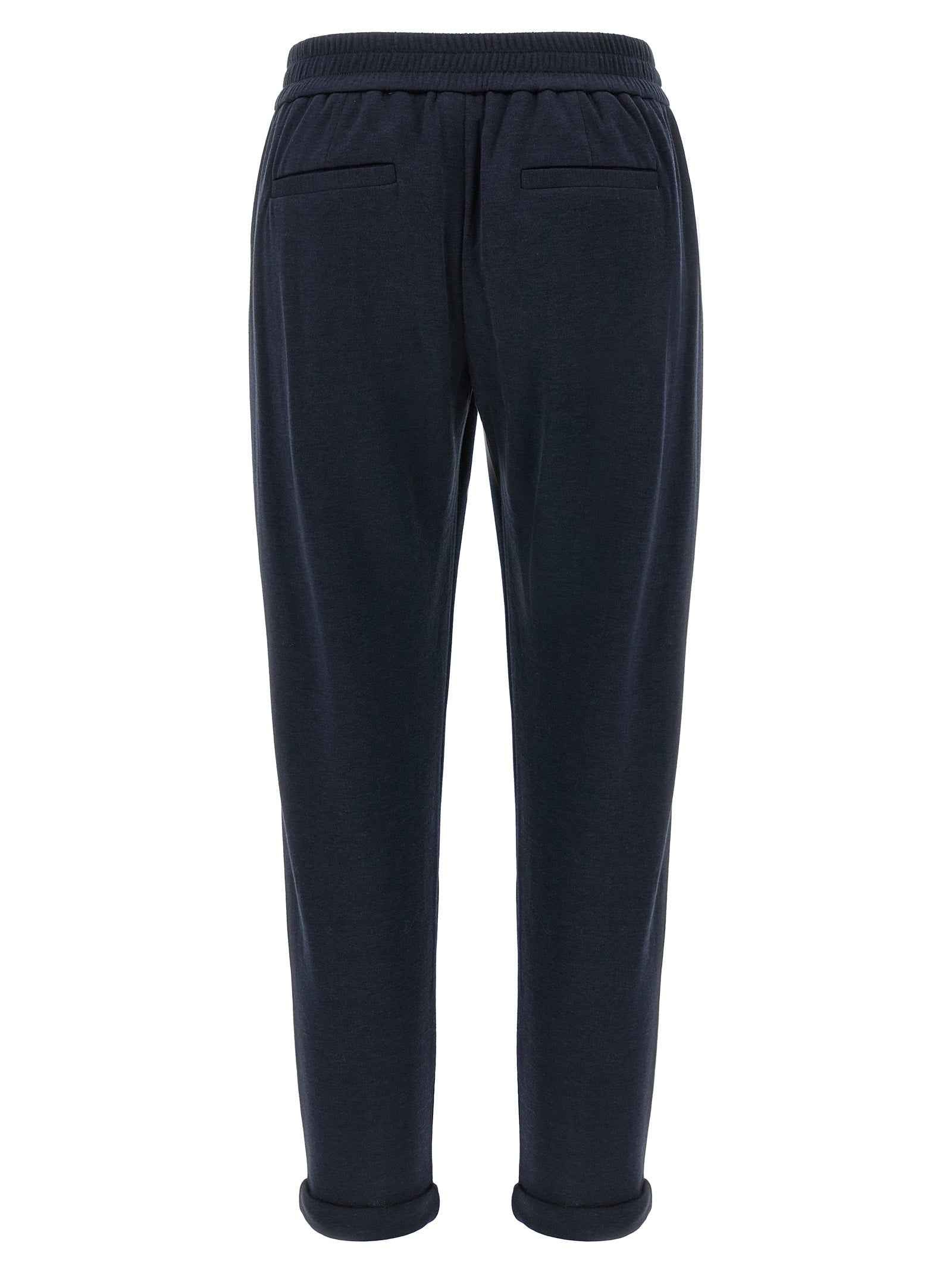 Brunello Cucinelli Blue Cotton Joggers (Workout Pants)