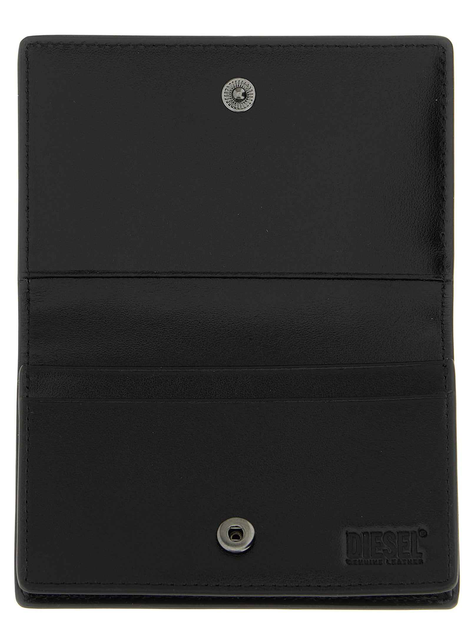 Diesel Black Leather Cardholder