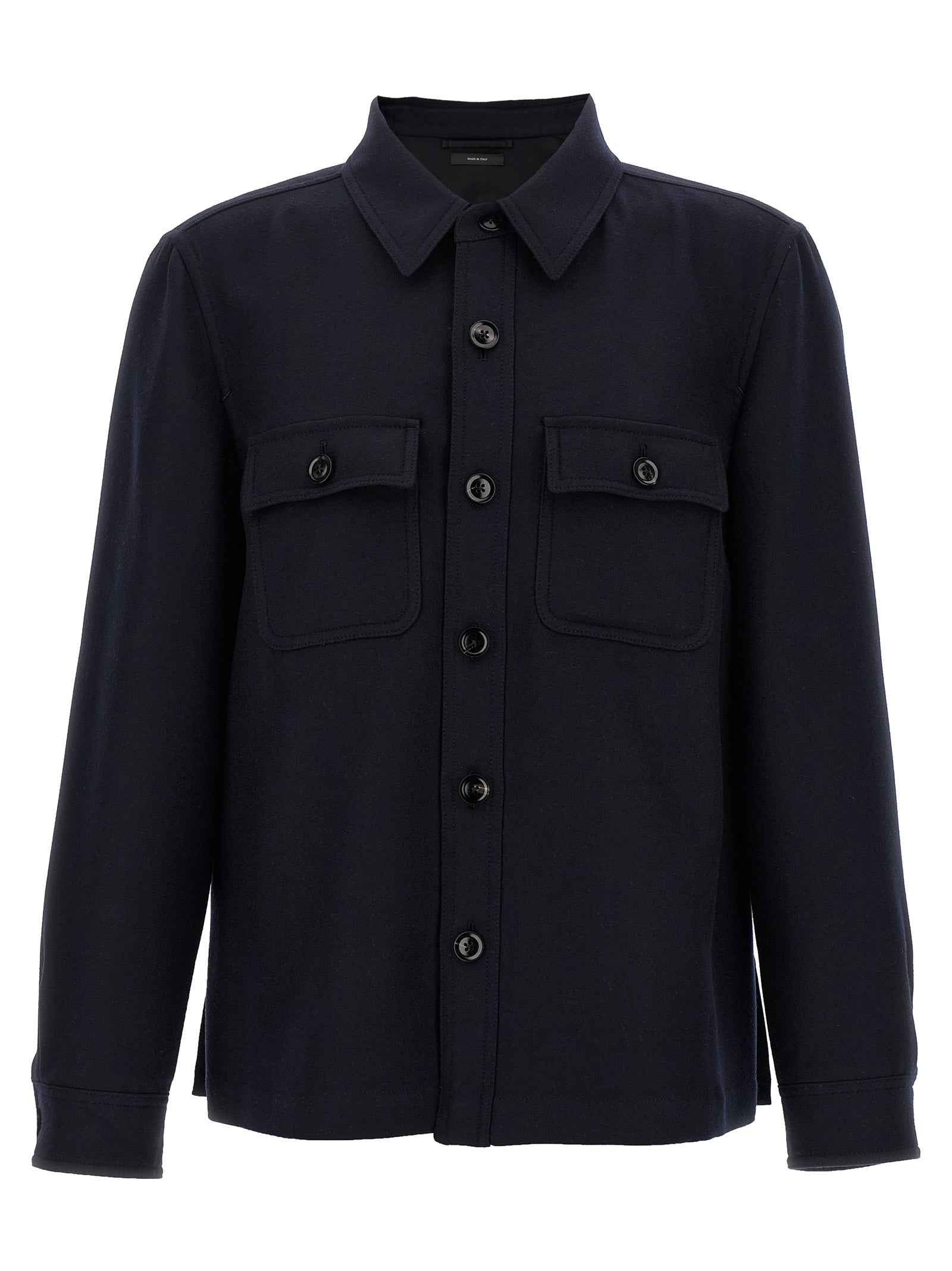 Tom Ford Blue Wool Blouse