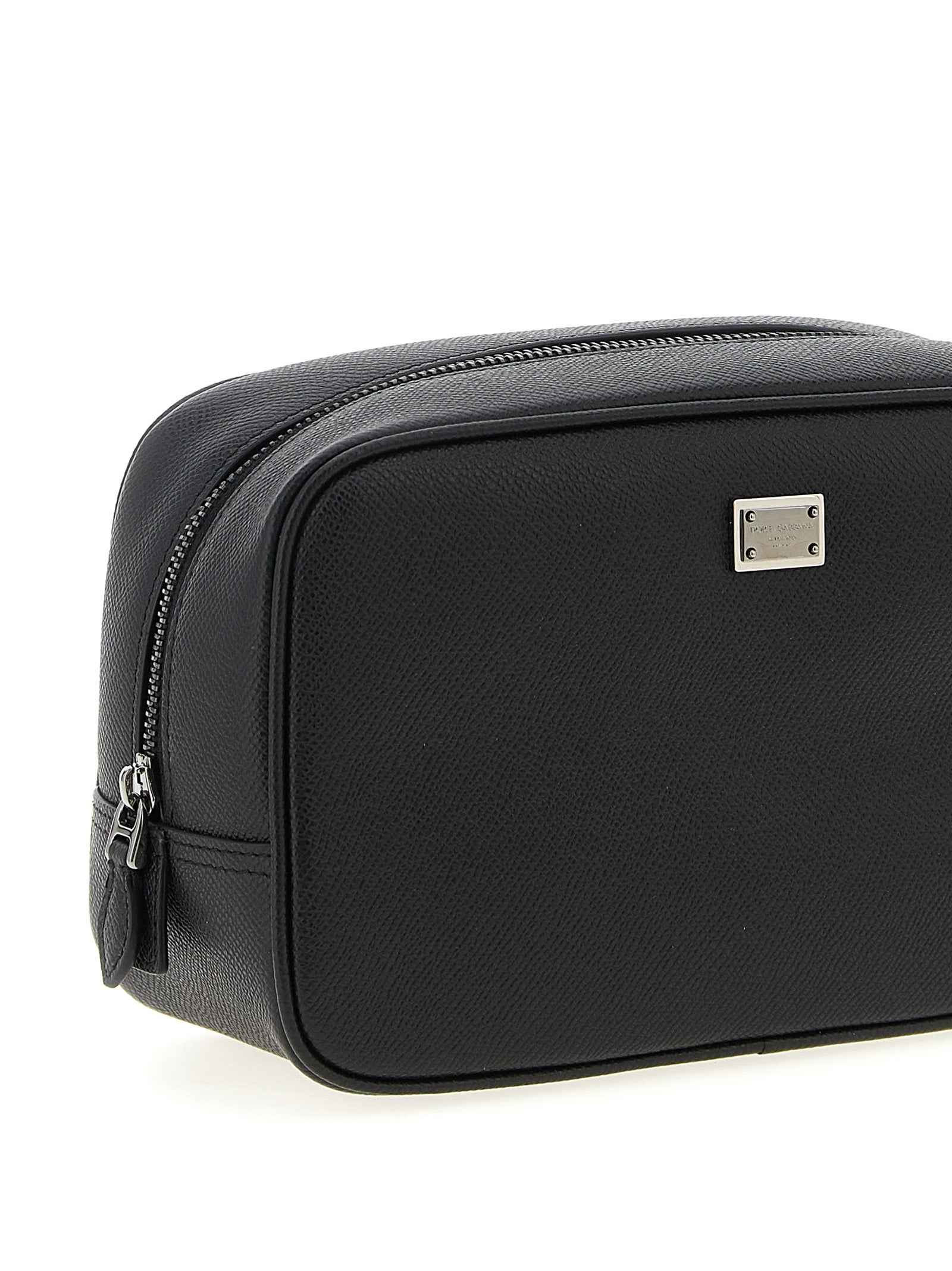 Dolce & Gabbana Black Calfskin Leather Wallet