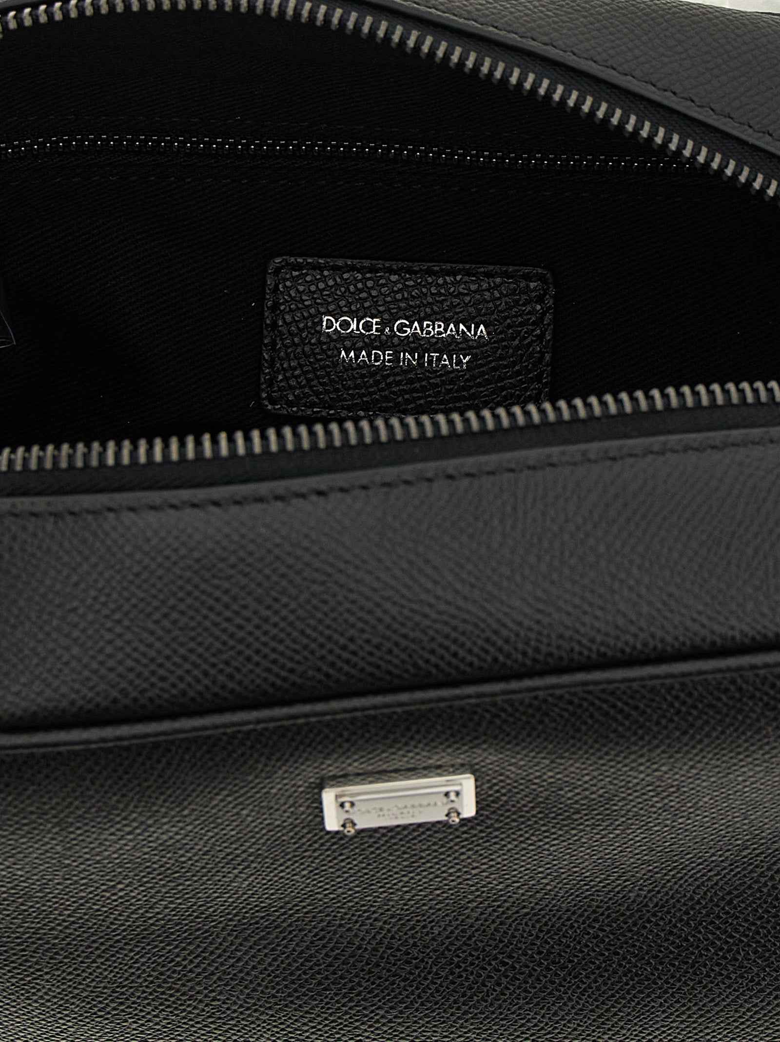 Dolce & Gabbana Black Calfskin Leather Wallet