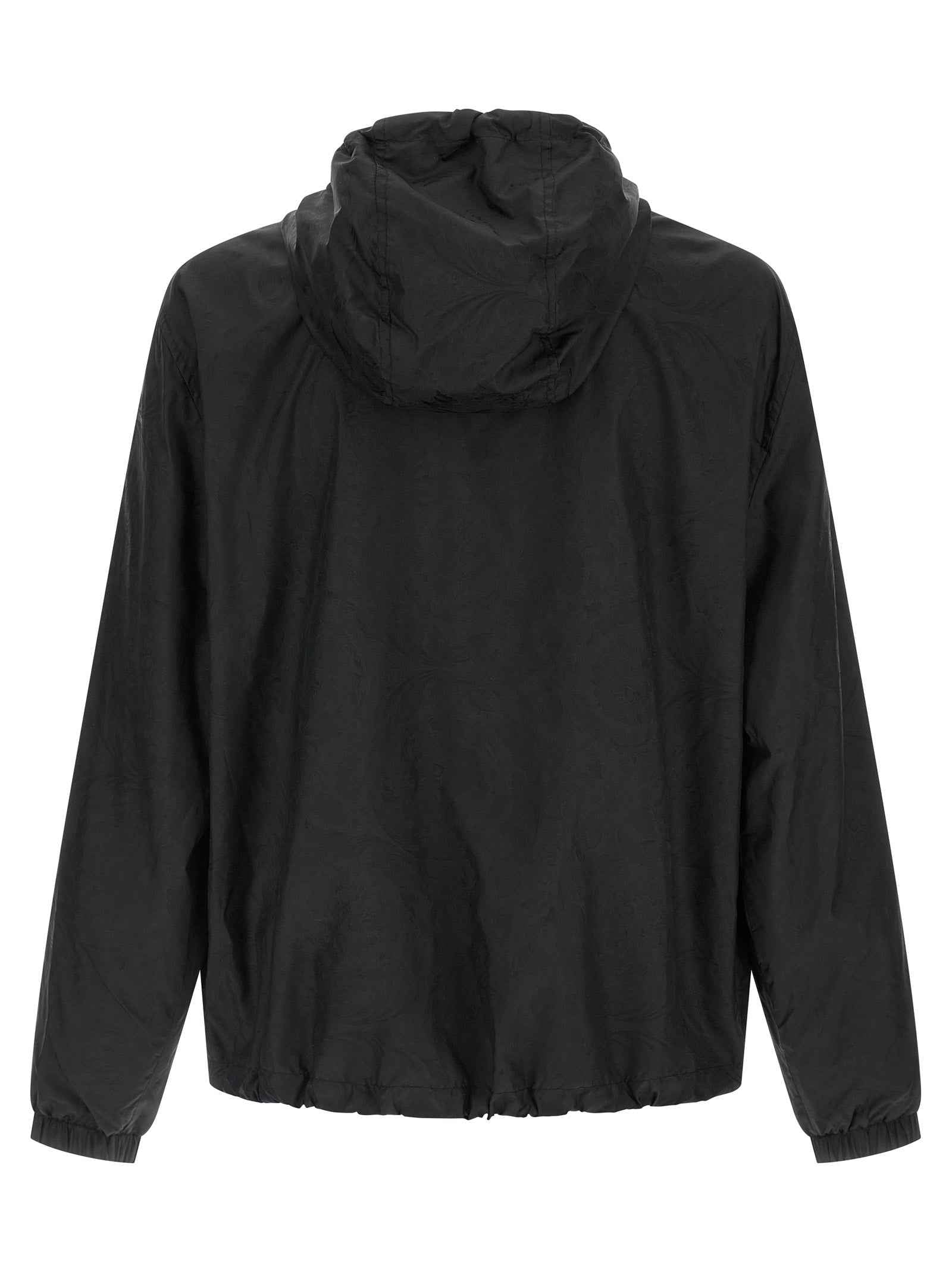Versace Black Nylon Shell Jacket