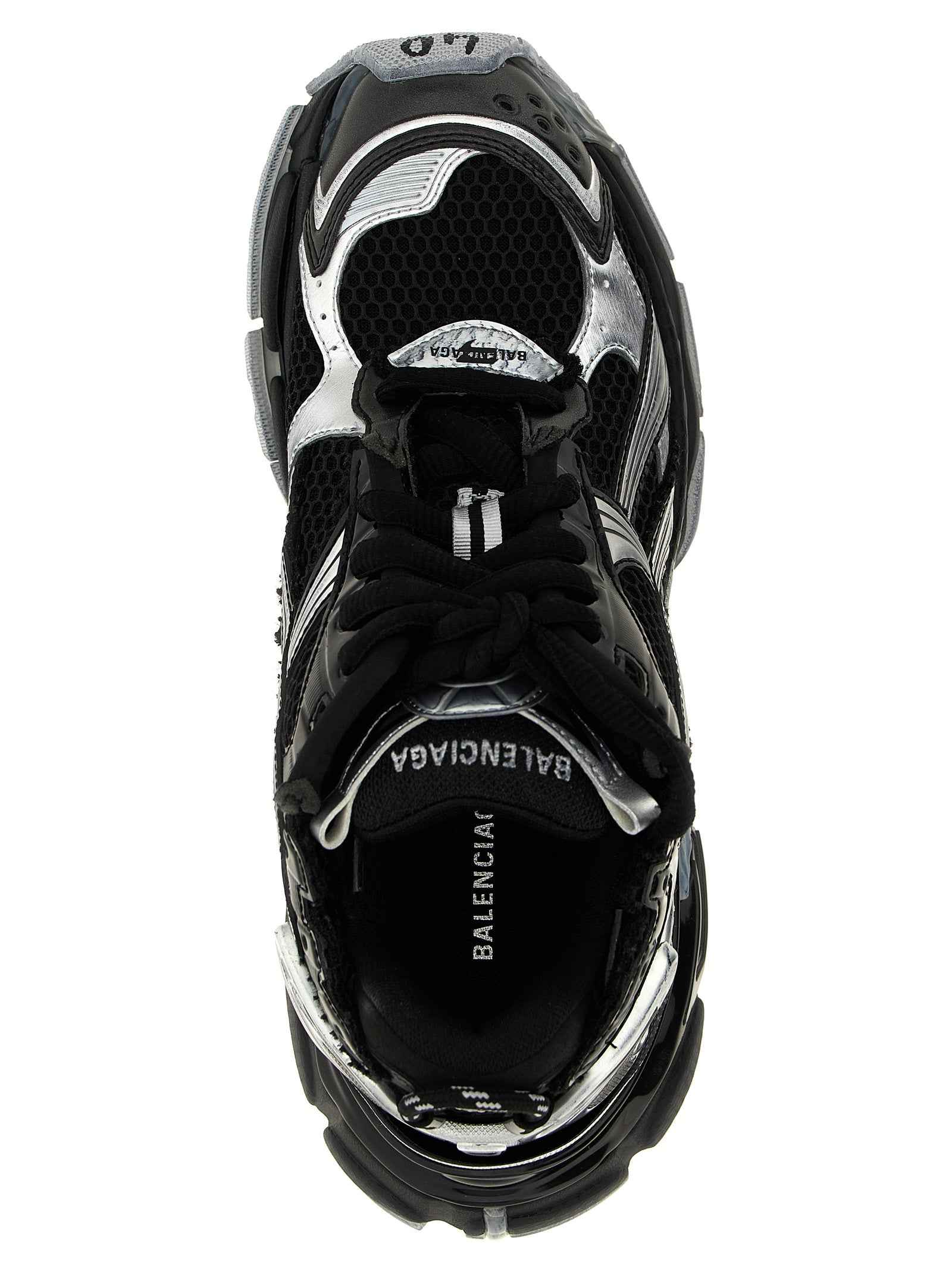 Balenciaga Black Polyethylene Athletic Sneakers