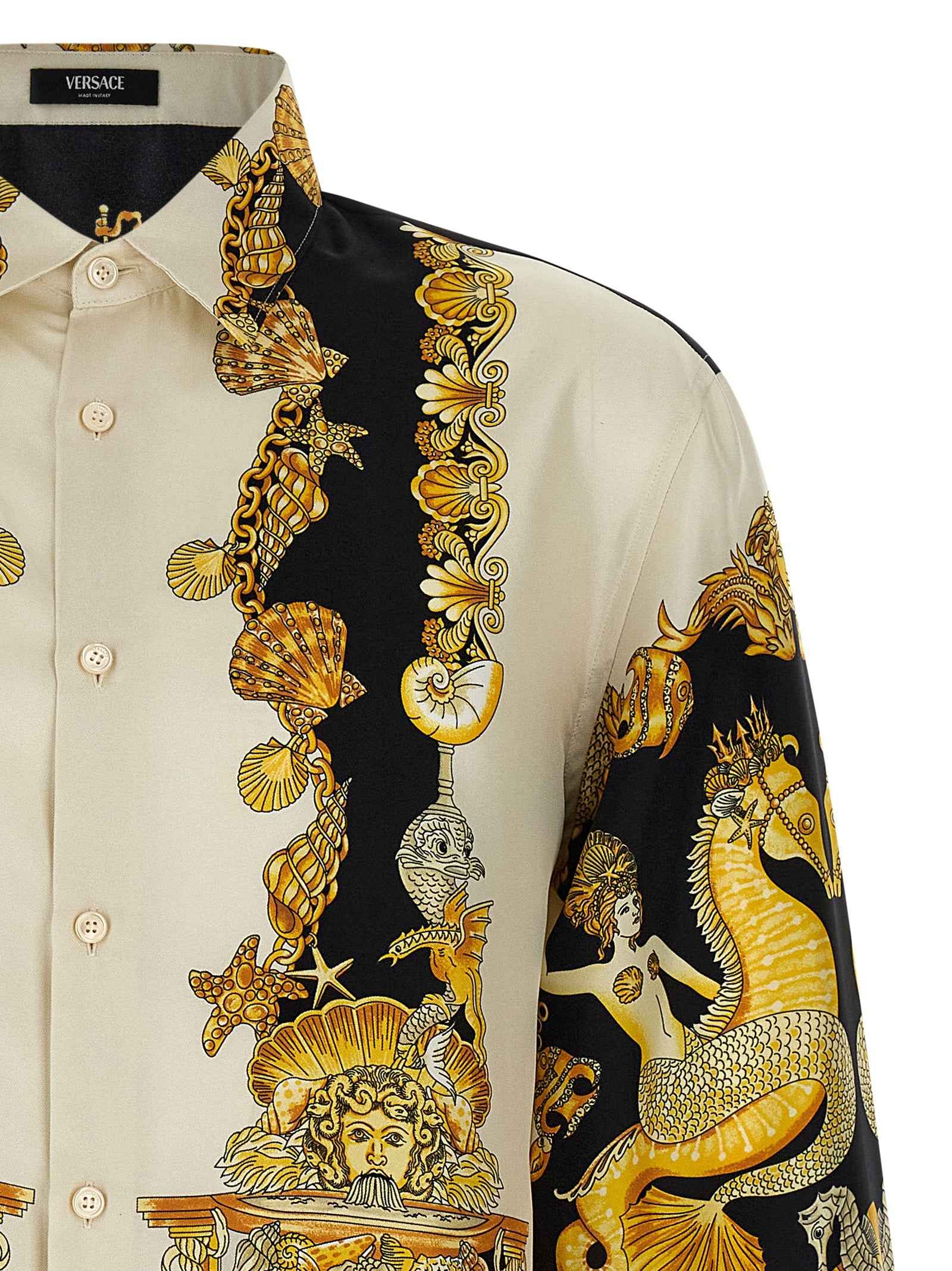 Versace Multicolor Silk Blouse