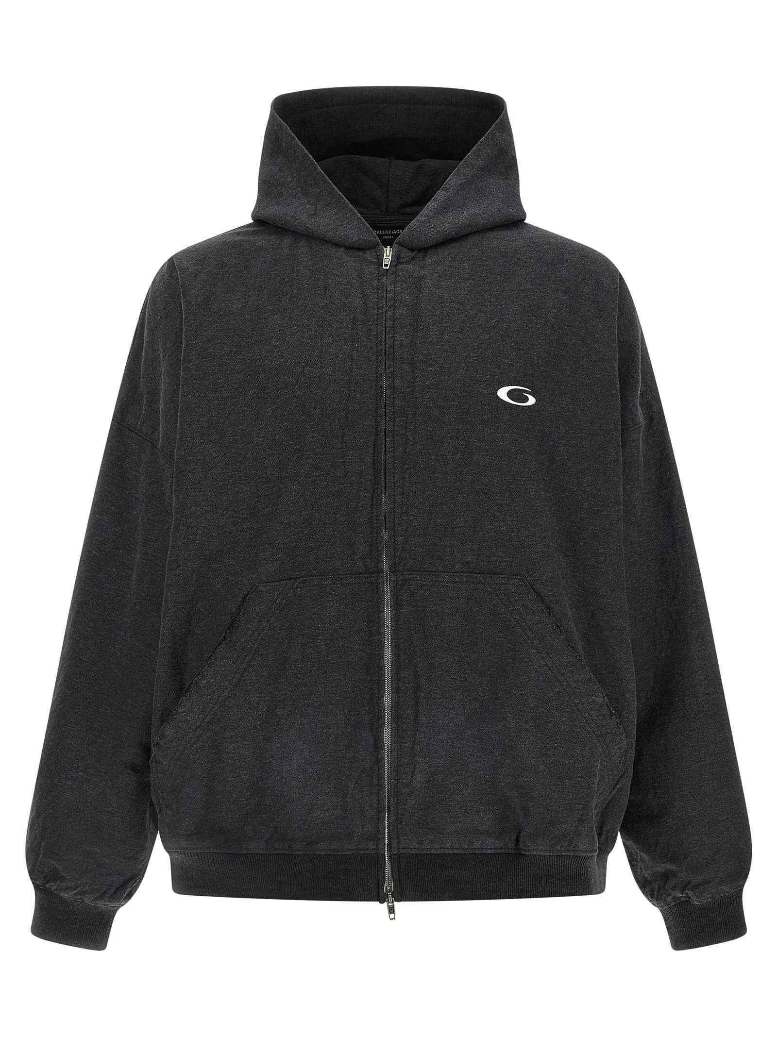 Balenciaga Gray Cotton Sweatshirt