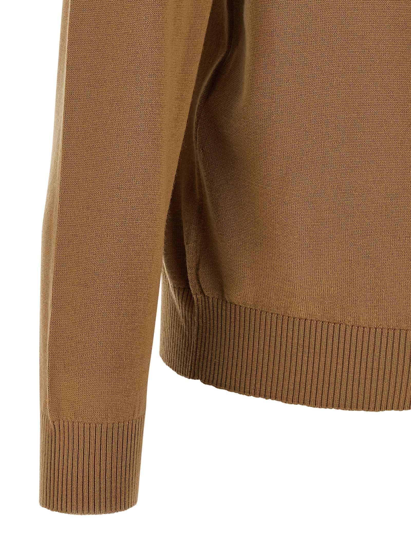 Fendi Beige Virgin Wool Cardigan