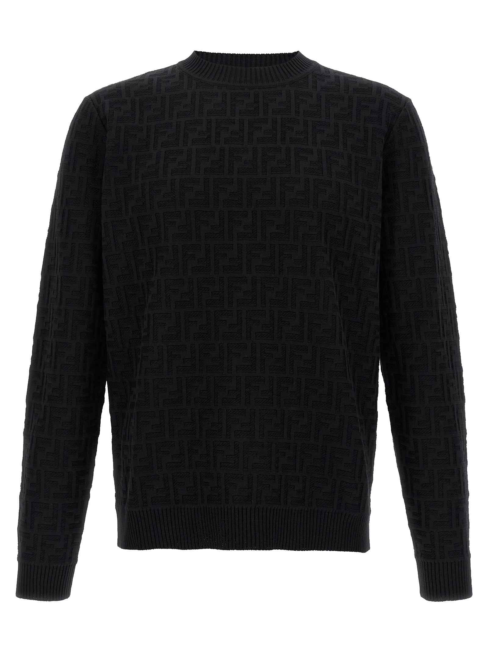 Fendi Black Cotton Cardigan