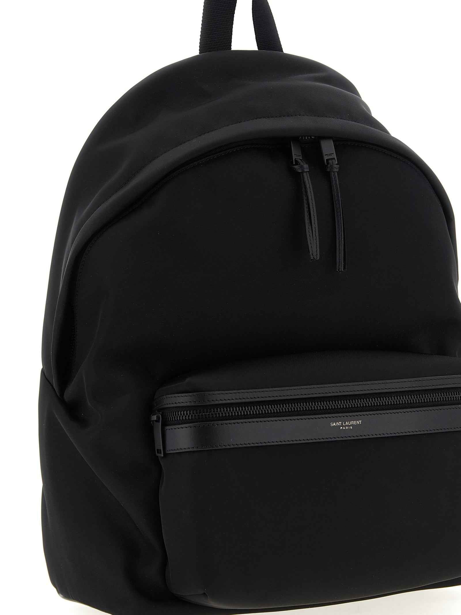 Saint Laurent Black Polyamide Backpack