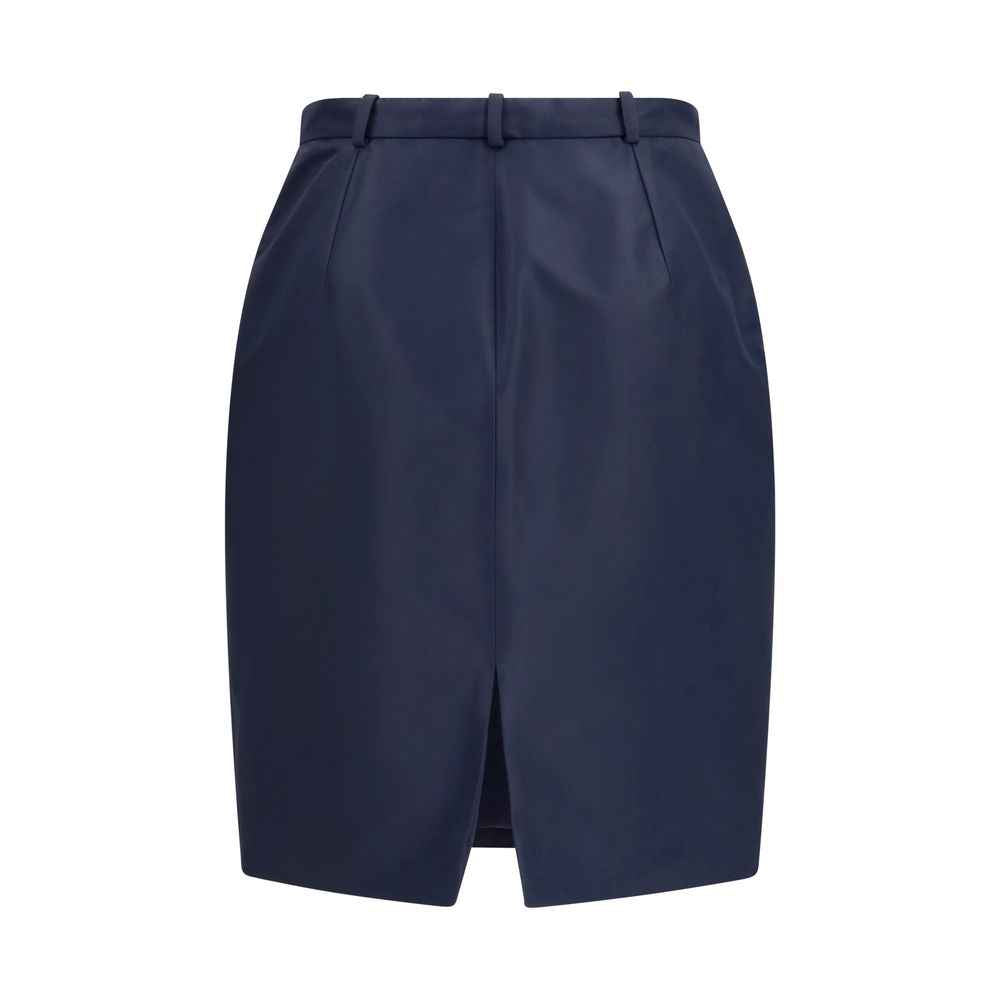 Gucci Blue Silk Skirt