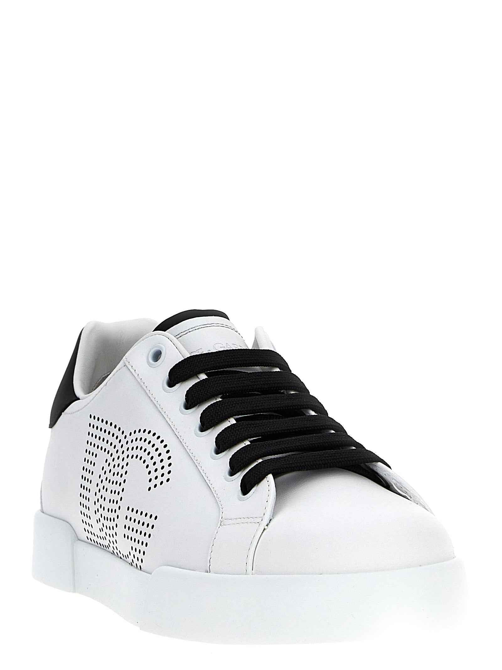 Dolce & Gabbana Bicolor Calfskin Low Top Sneakers