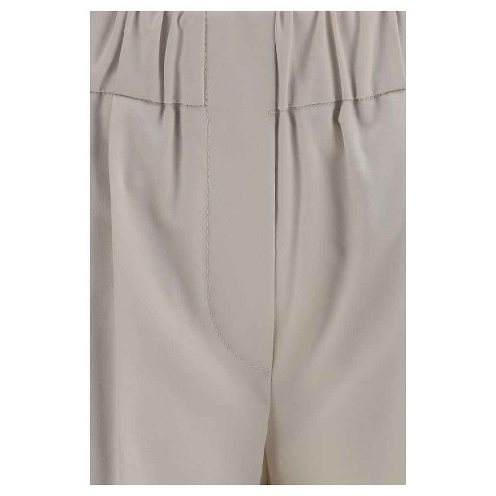Brunello Cucinelli Beige Cotton Casual Pants
