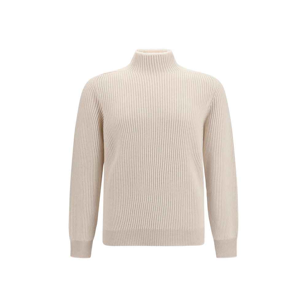 Brunello Cucinelli Beige Cashmere Turtleneck