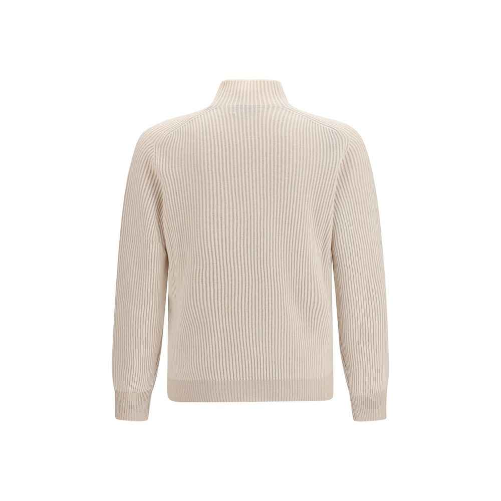 Brunello Cucinelli Beige Cashmere Turtleneck