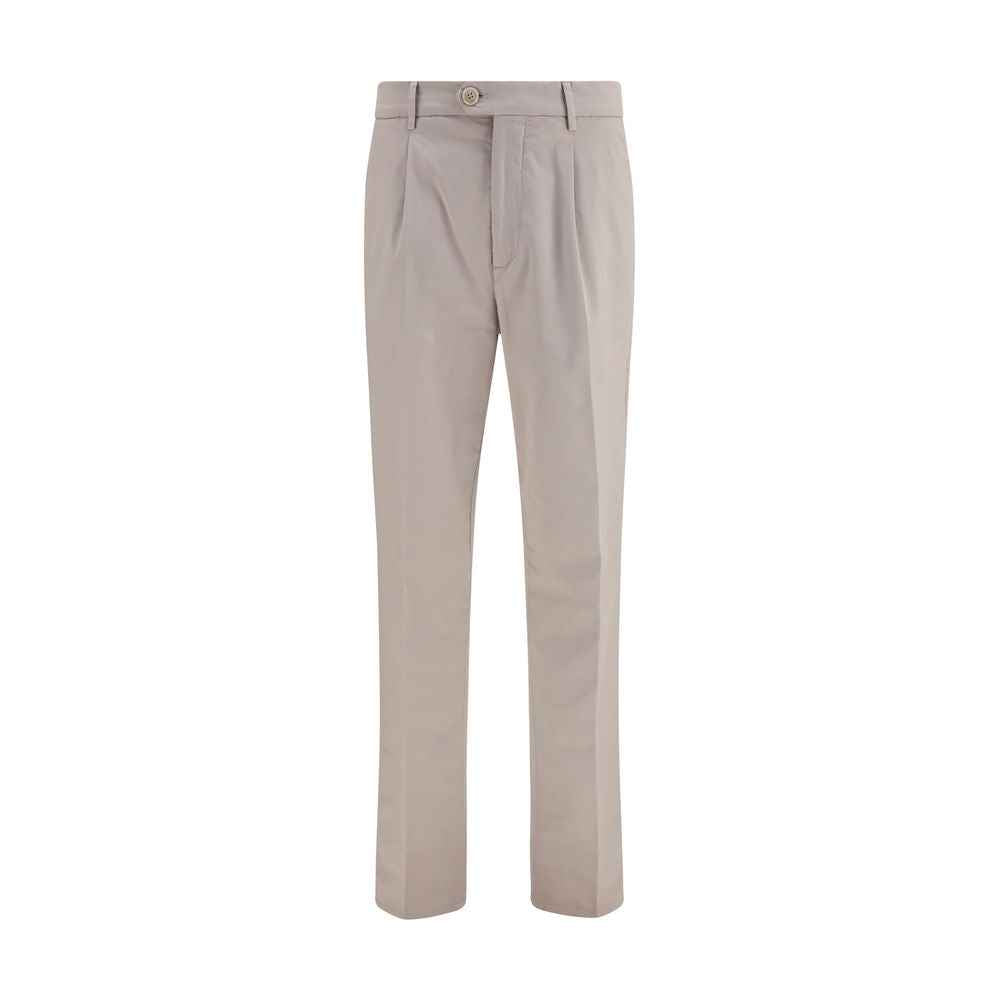 Brunello Cucinelli Beige Cotton Chino Pants