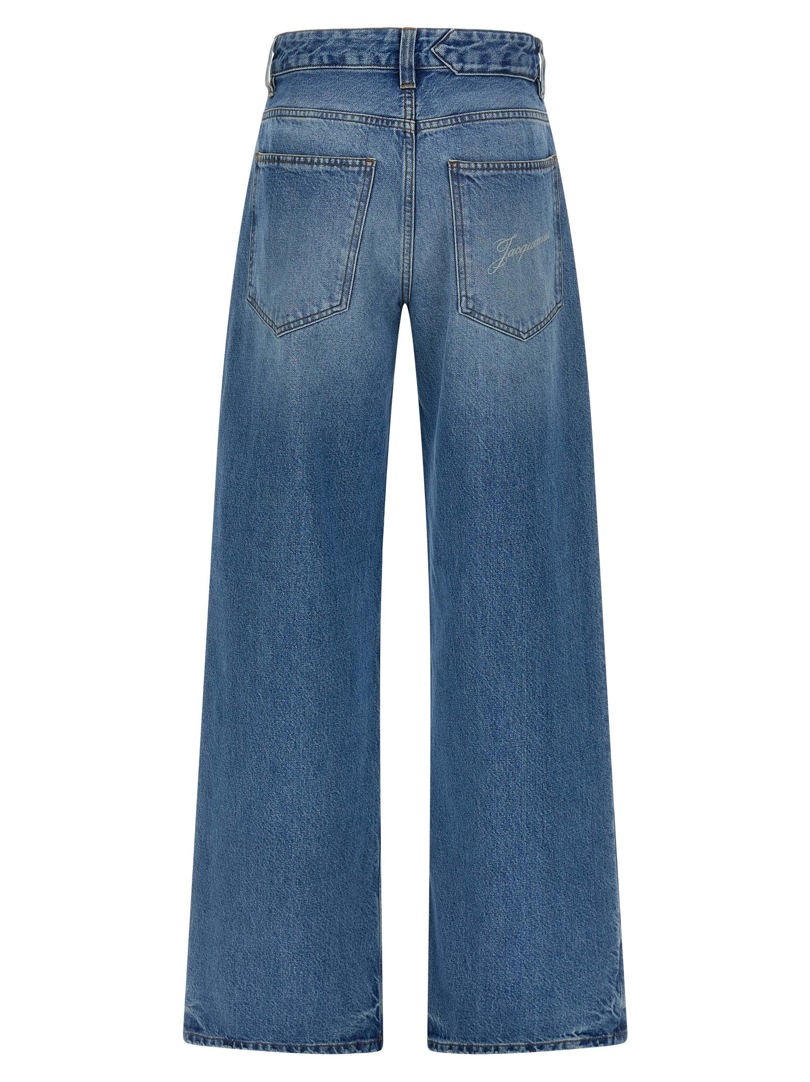 Jacquemus Blue Cotton Jeans Denim