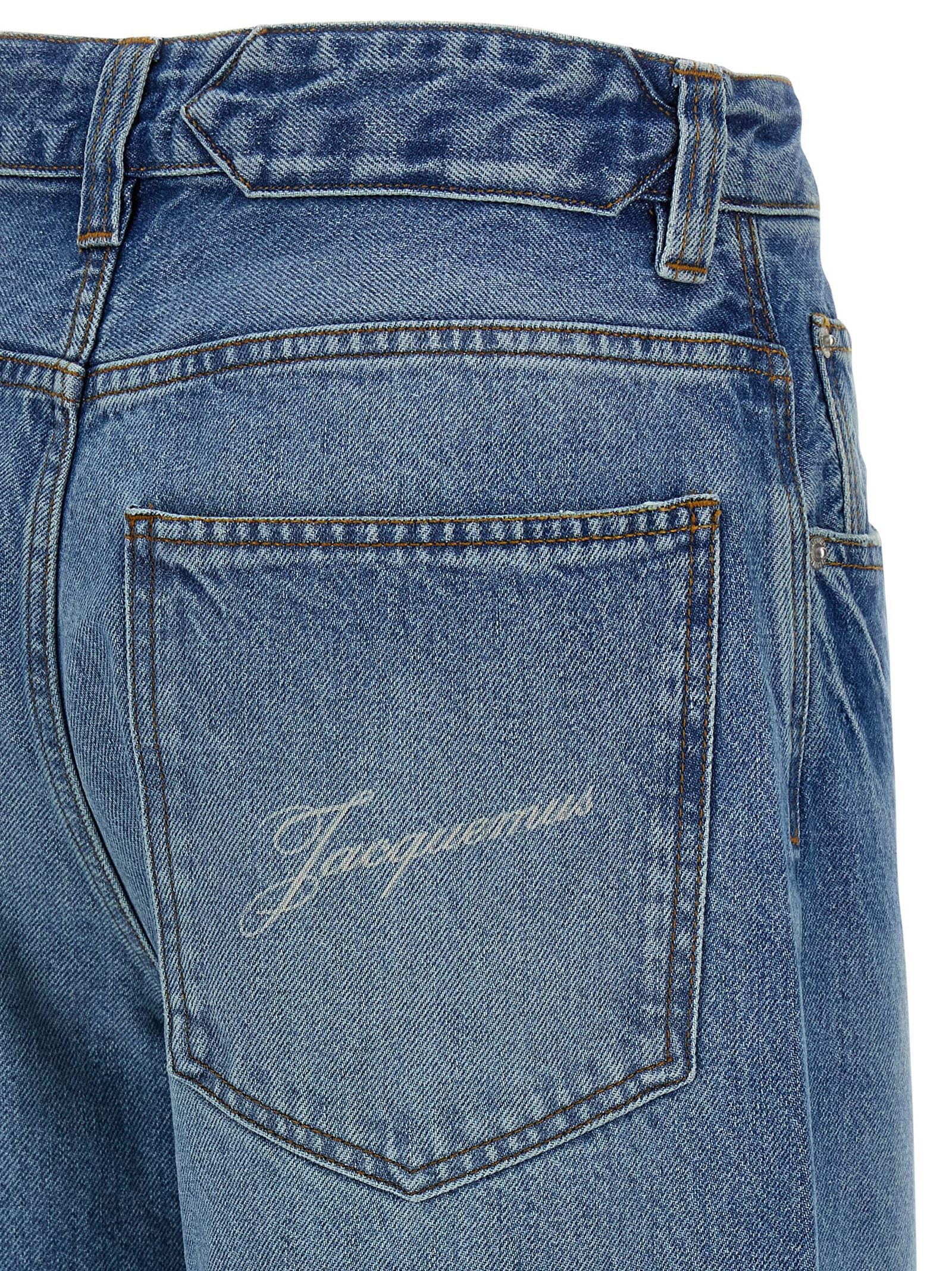 Jacquemus Blue Cotton Jeans Denim