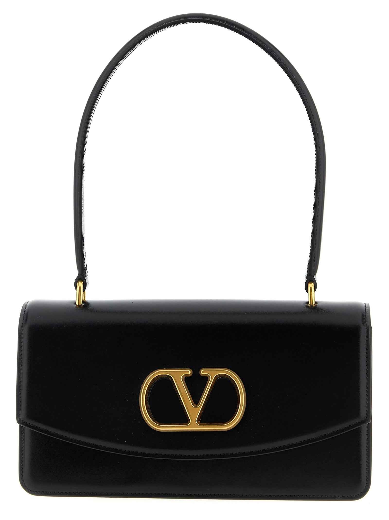 Valentino Garavani Black Calfskin Shoulder Bag