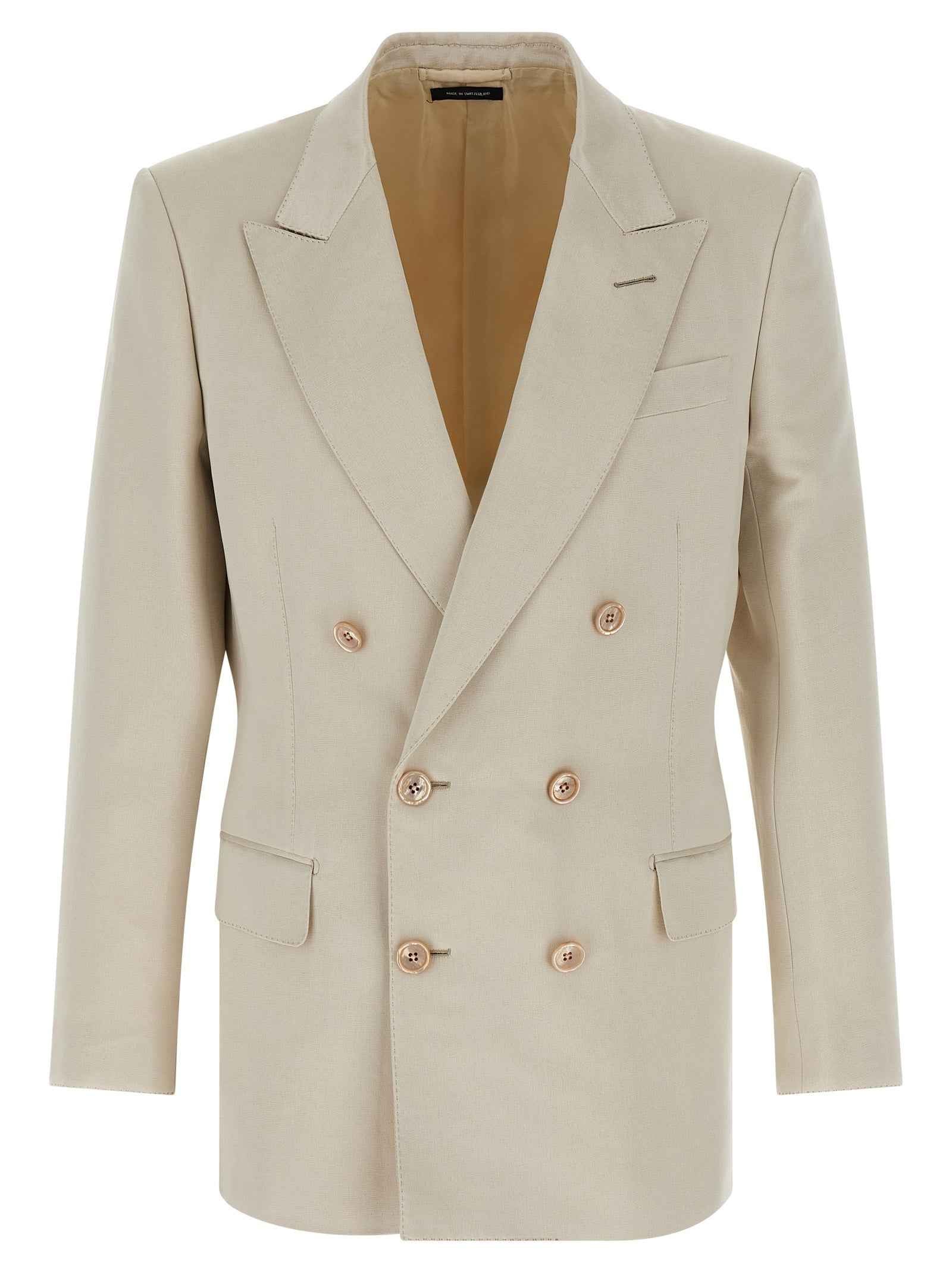 Tom Ford Beige Cotton Blazer