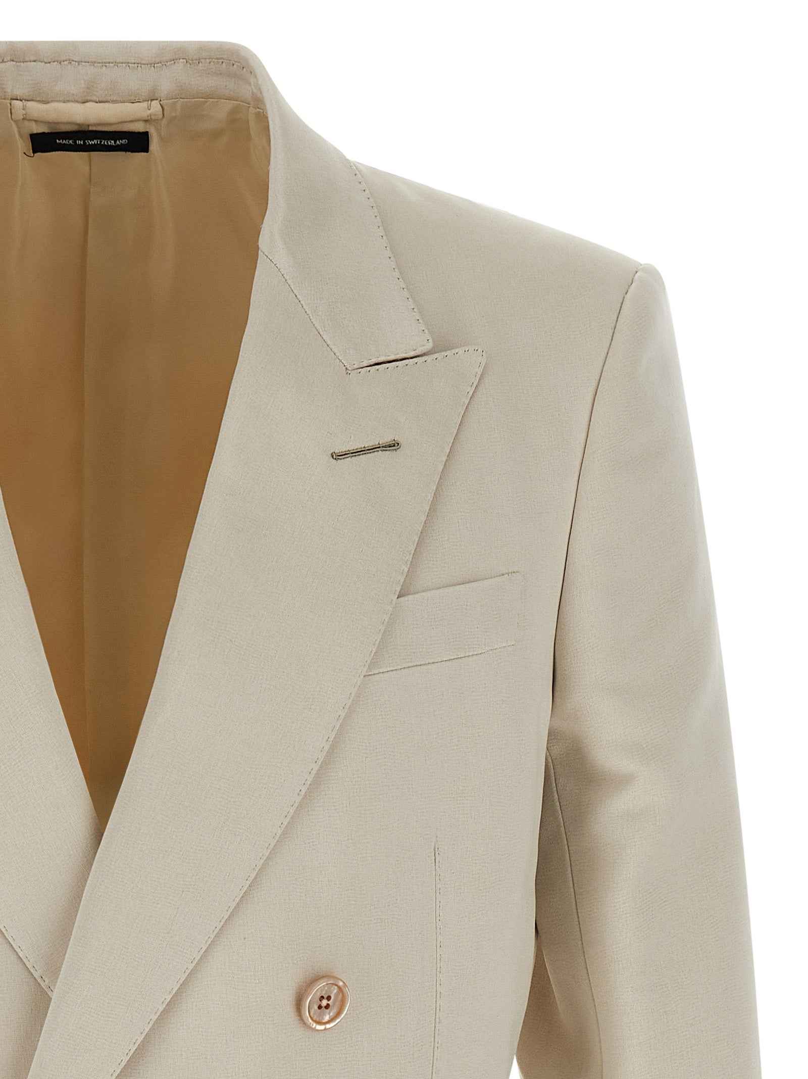 Tom Ford Beige Cotton Blazer