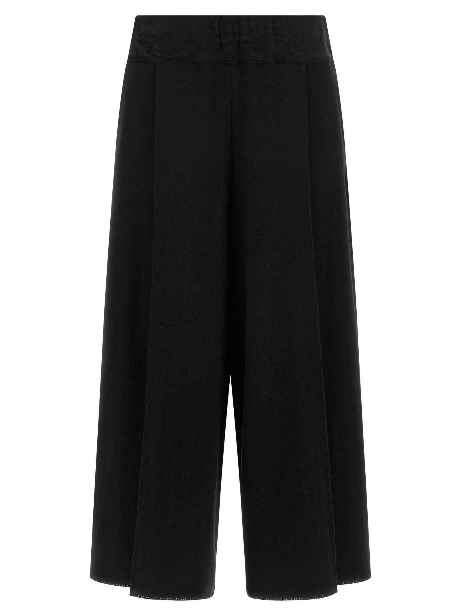 Issey Miyake Black Cotton Casual Pants