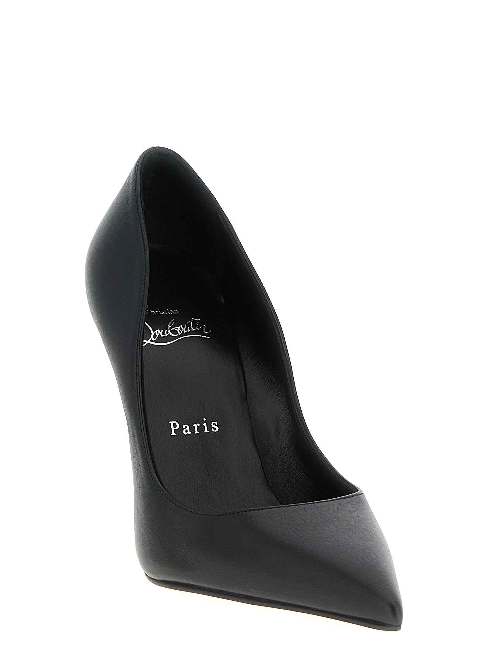 Christian Louboutin Black Lamb Leather High Heel Pumps