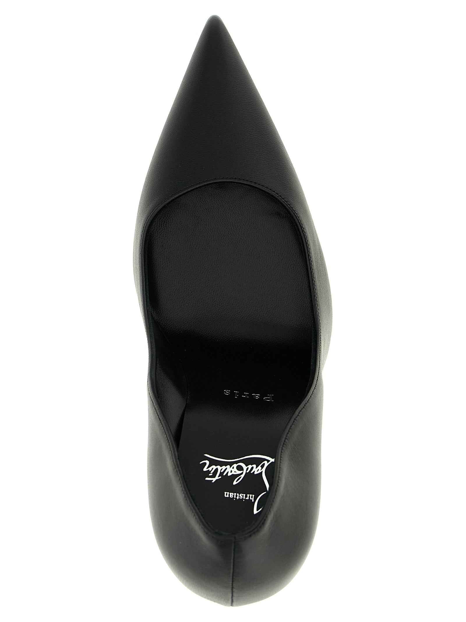Christian Louboutin Black Lamb Leather High Heel Pumps