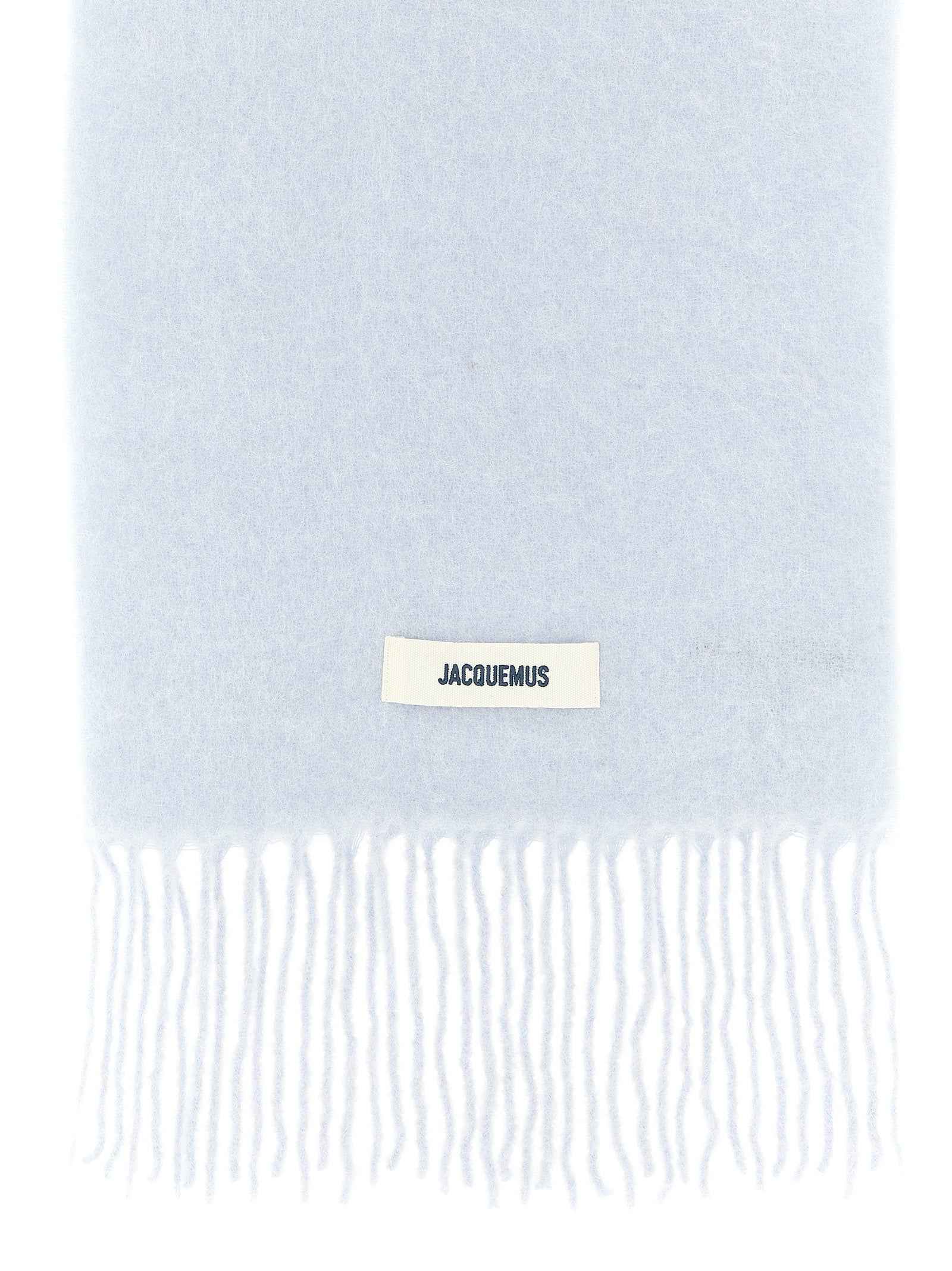 Jacquemus Blue Alpaca Leather Scarf