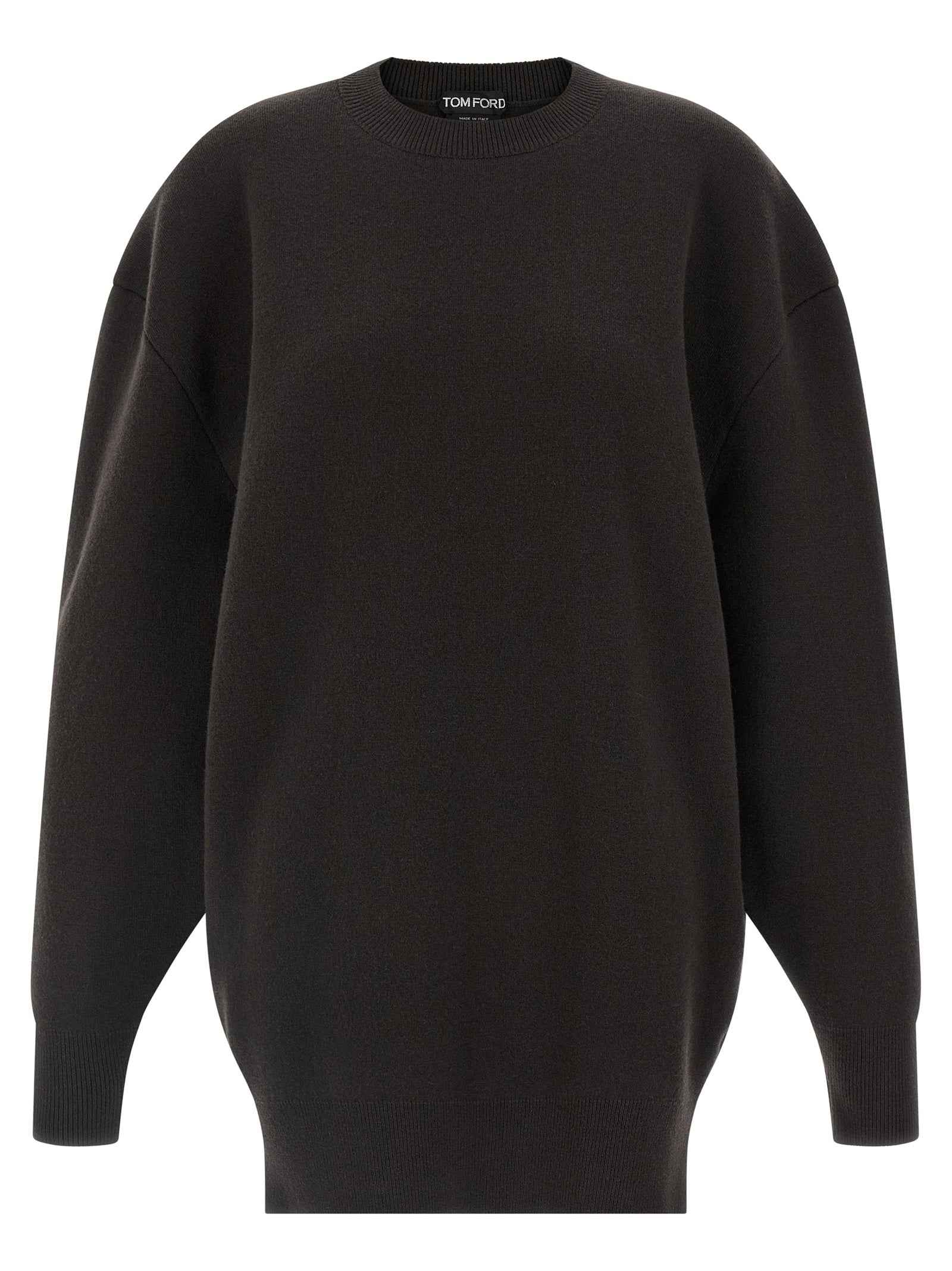 Tom Ford Brown Virgin Wool Short Dress