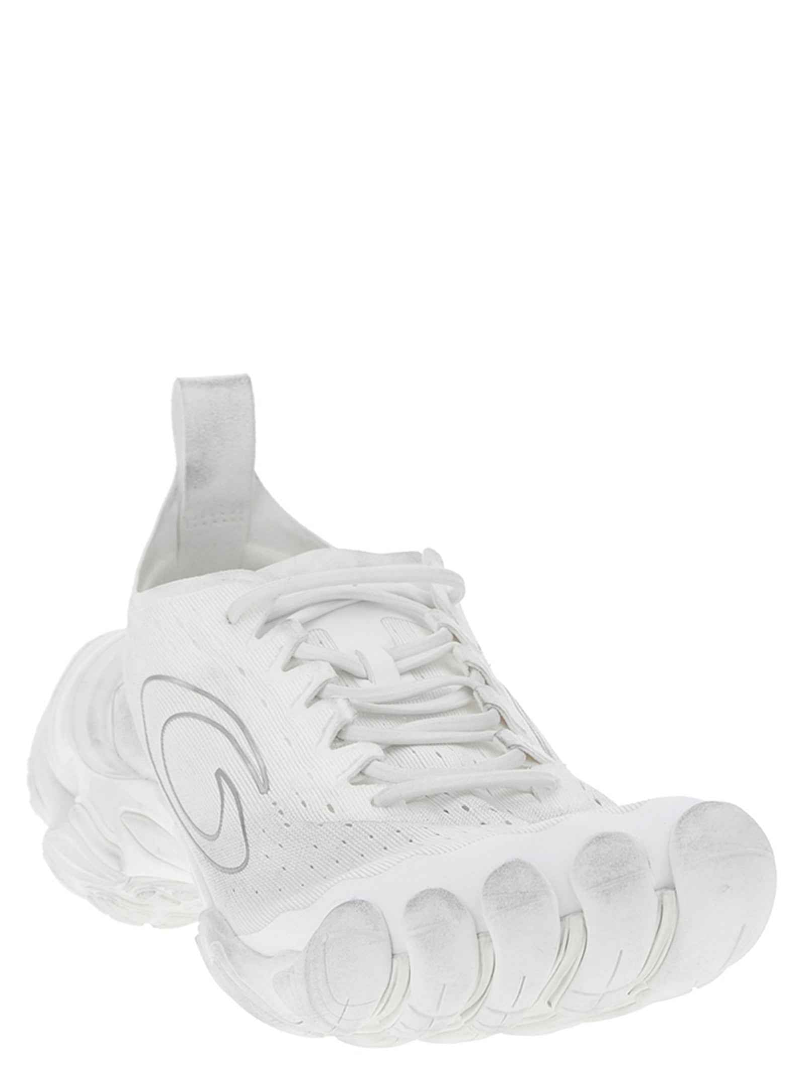 Balenciaga White Polyester Athletic Sneakers