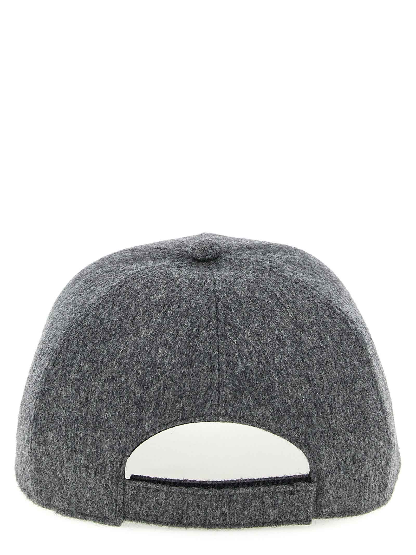 Fendi Gray Wool Cap (Baseball Hat)