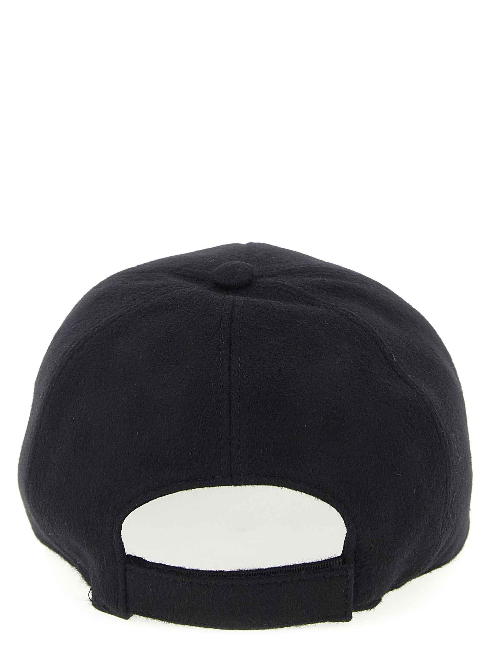 Fendi Black Wool Cap (Baseball Hat)