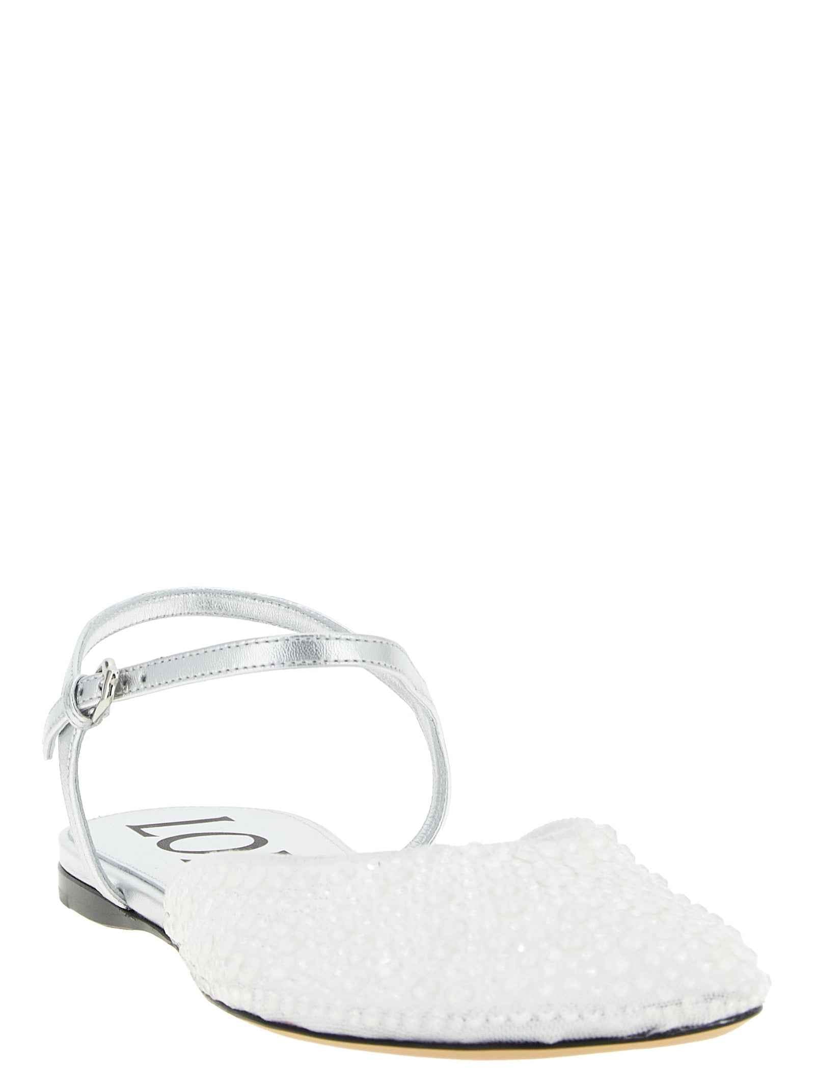 Loewe White Polyamide Ballet Flats