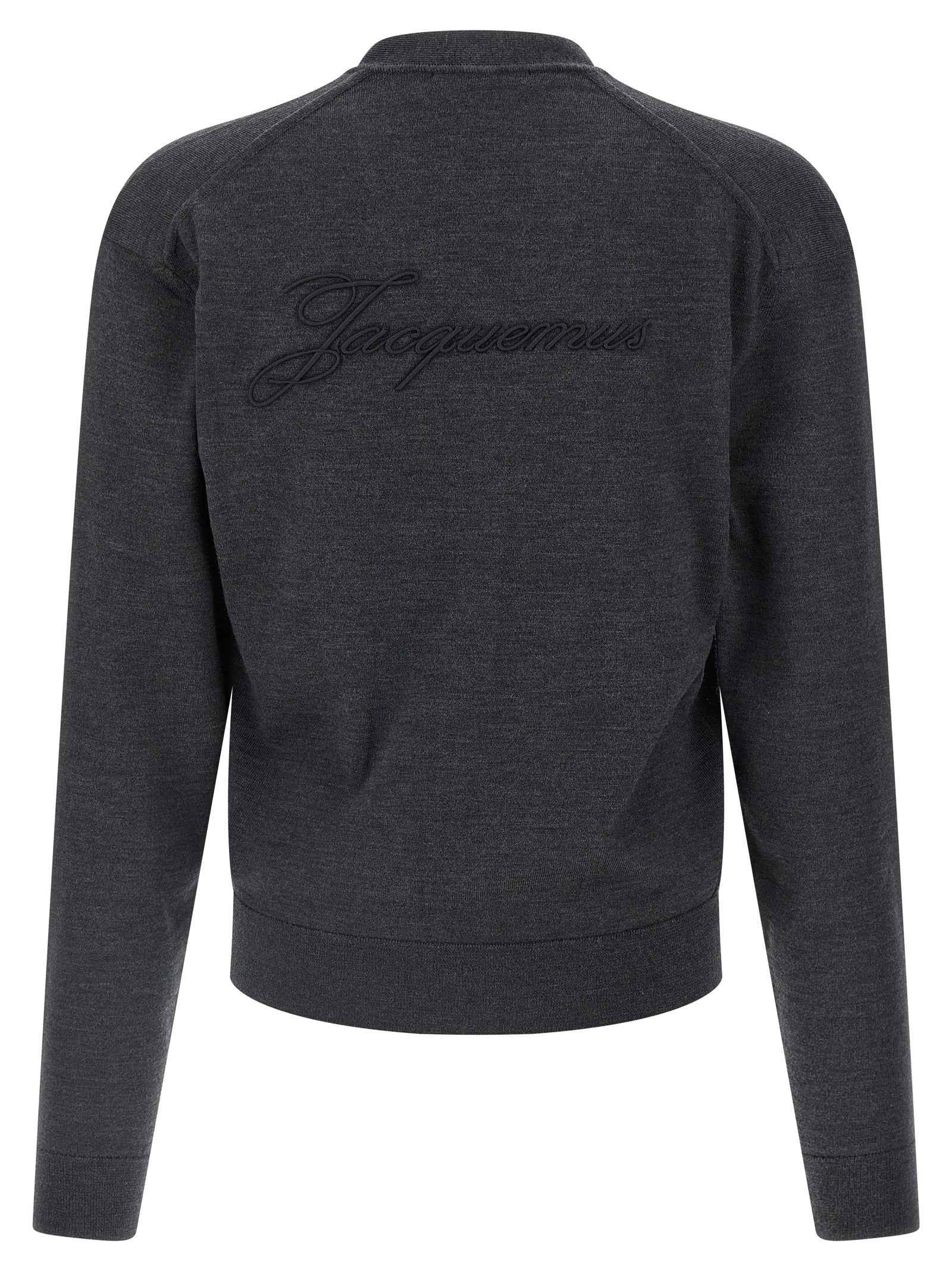 Jacquemus Gray Merino Wool Cardigan