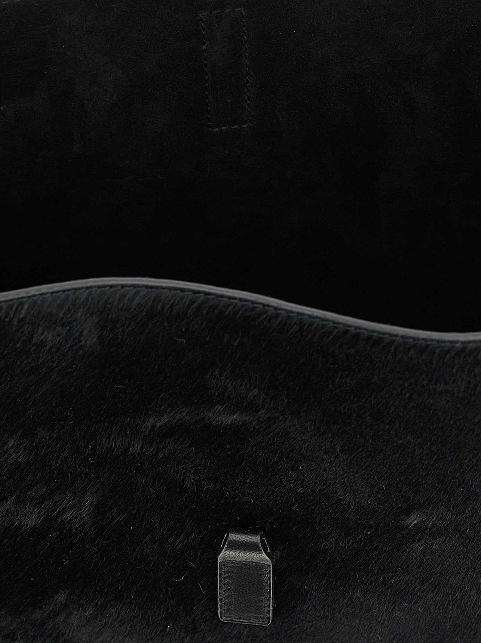 Saint Laurent Black Calfskin Shoulder Bag