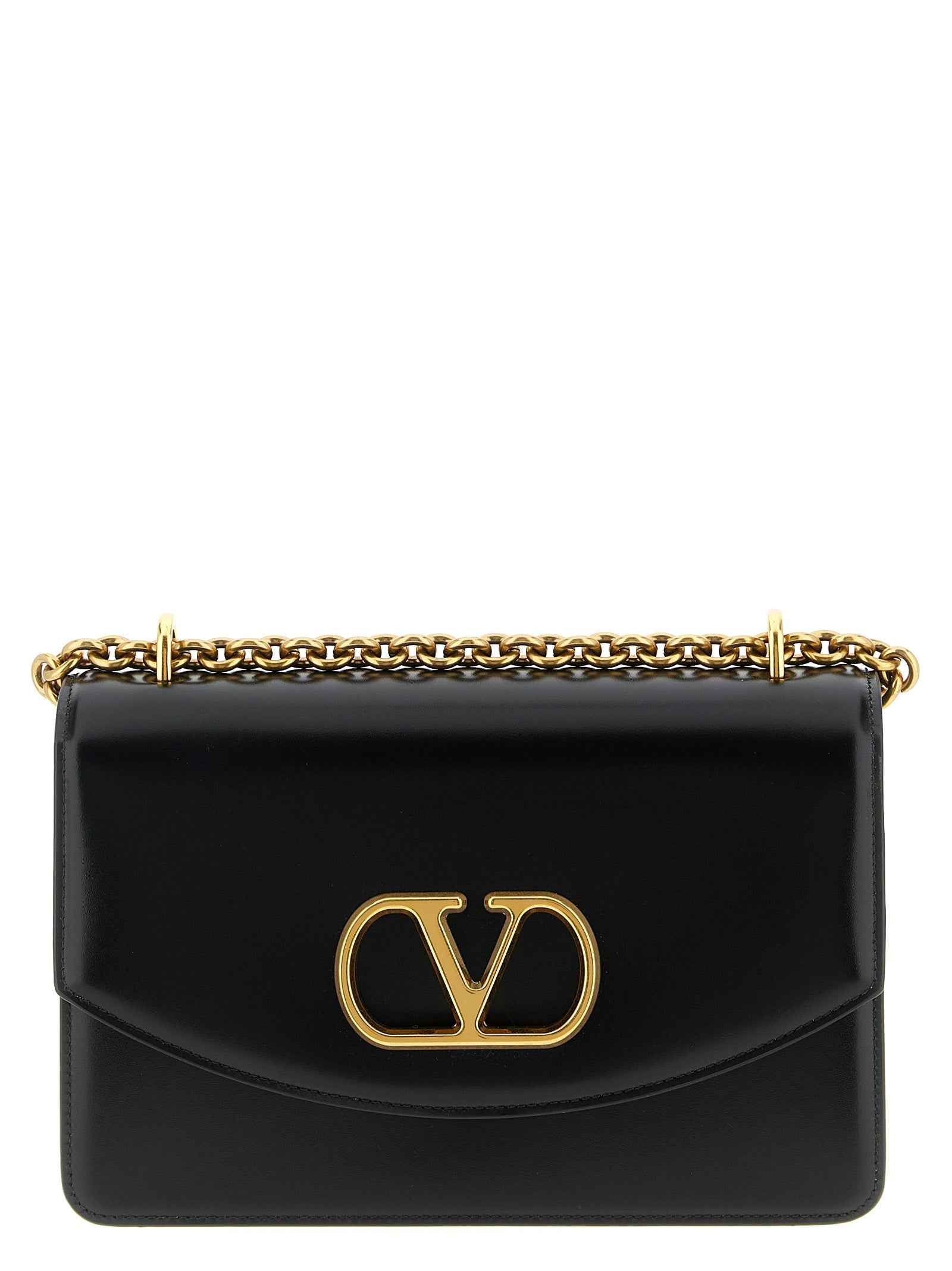 Valentino Garavani Black Calfskin Shoulder Bag