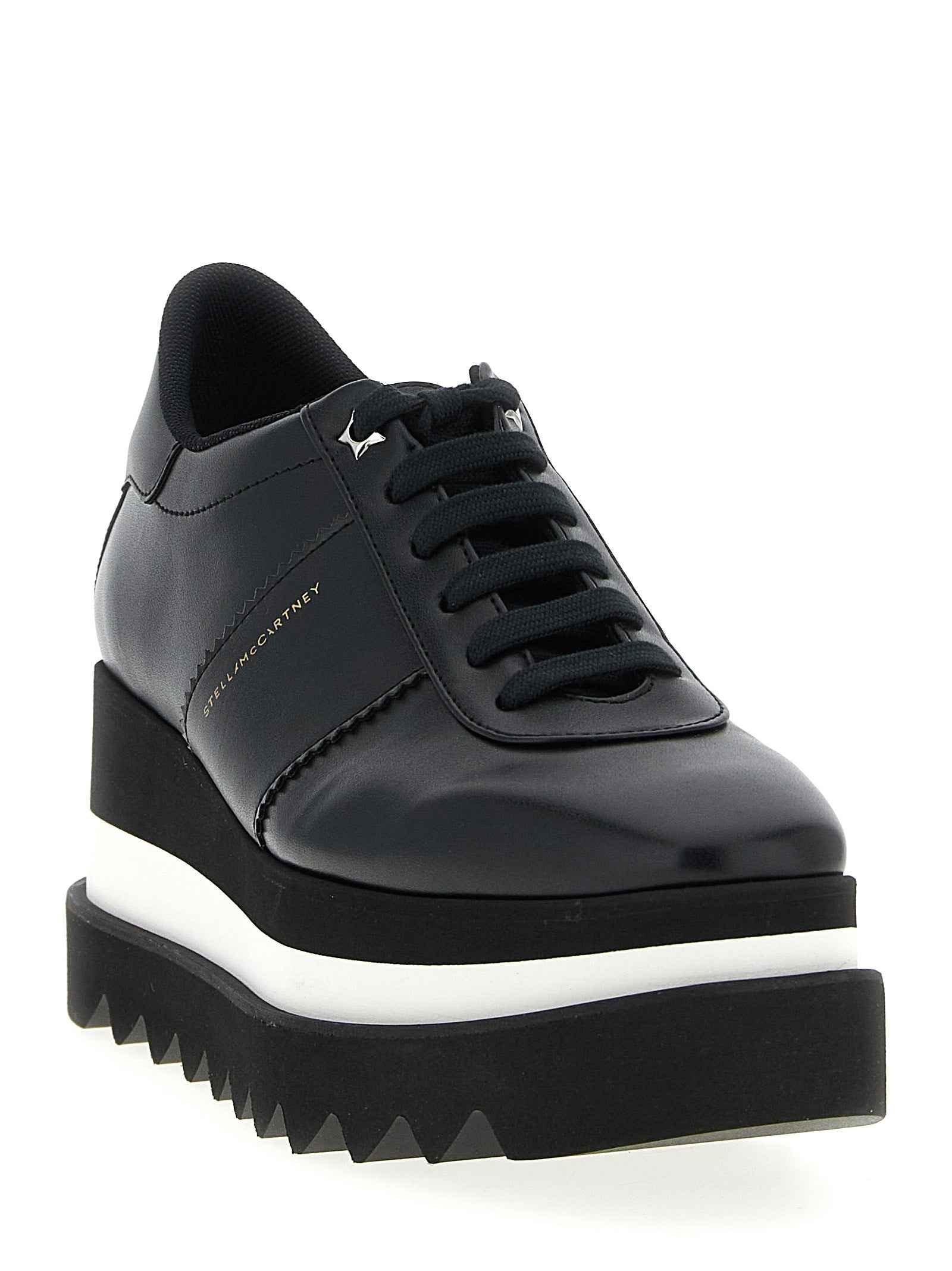 Stella McCartney Black Polyethylene Wedge Sandals
