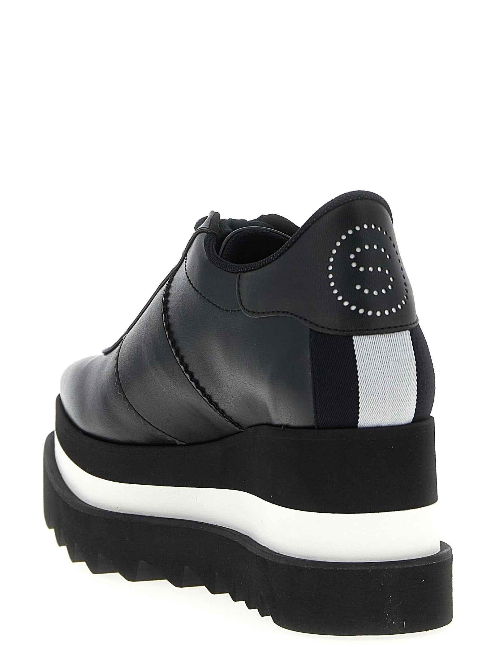 Stella McCartney Black Polyethylene Wedge Sandals