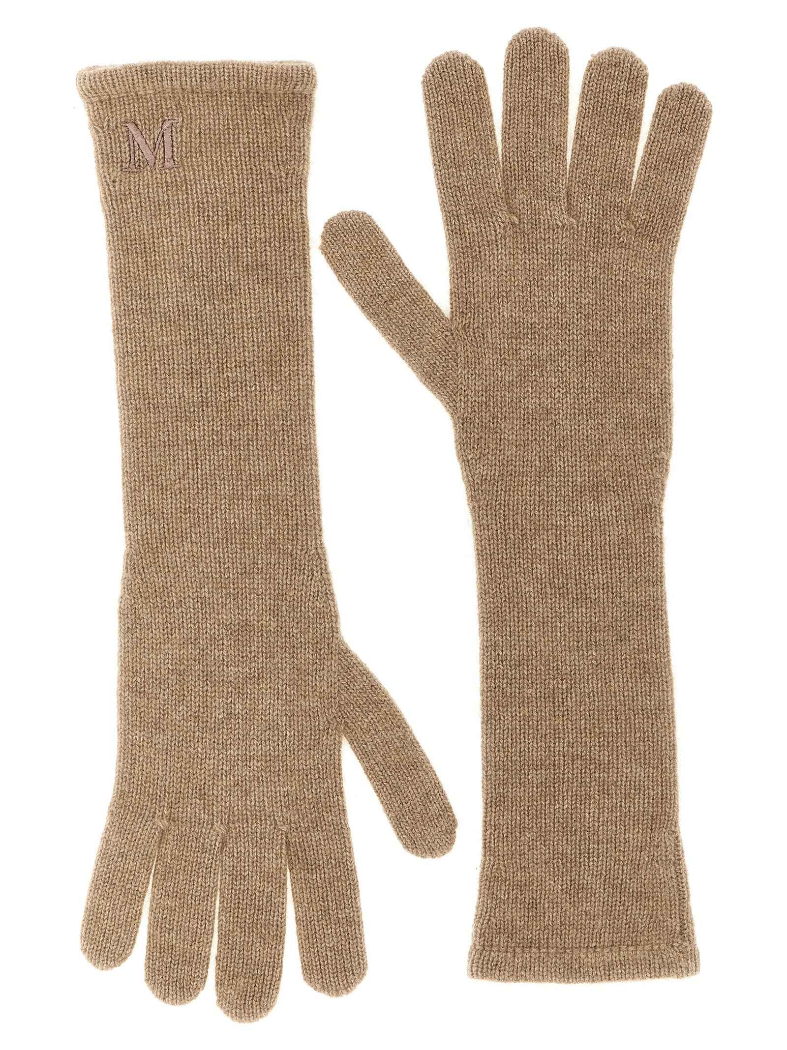 Max Mara Beige Cashmere Gloves