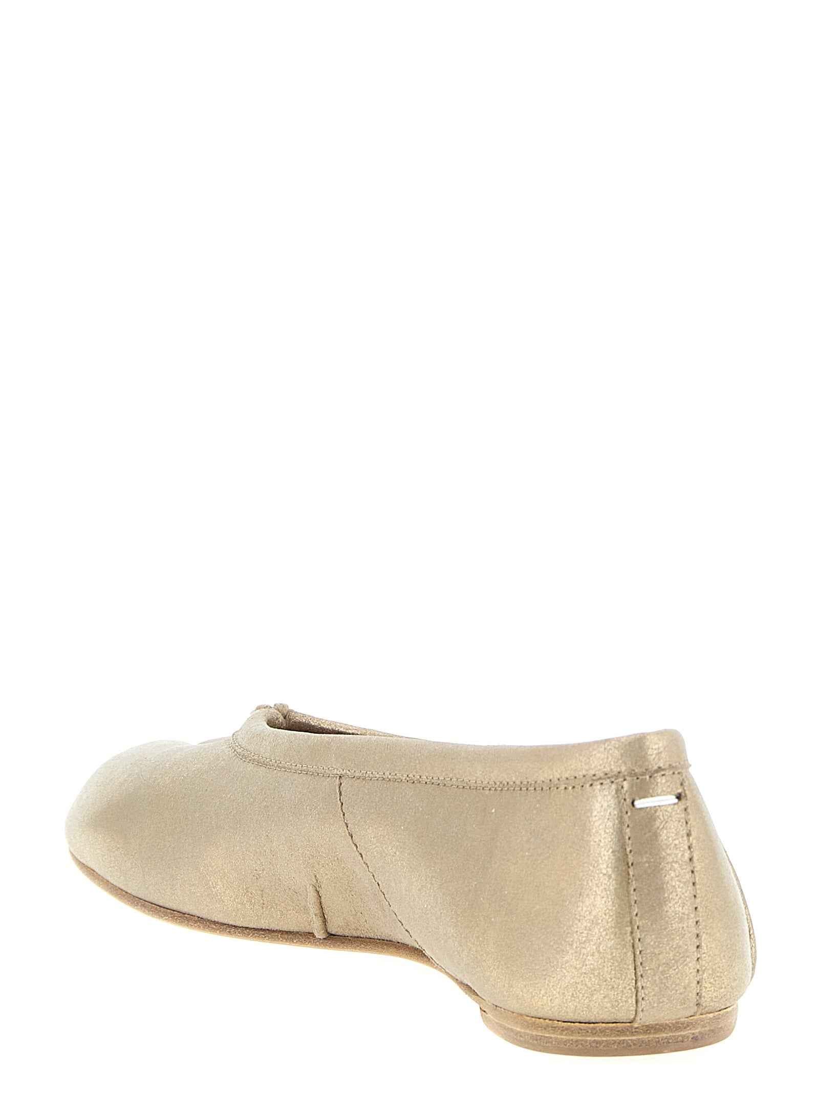 Maison Margiela Gold Cashmere Ballet Flats