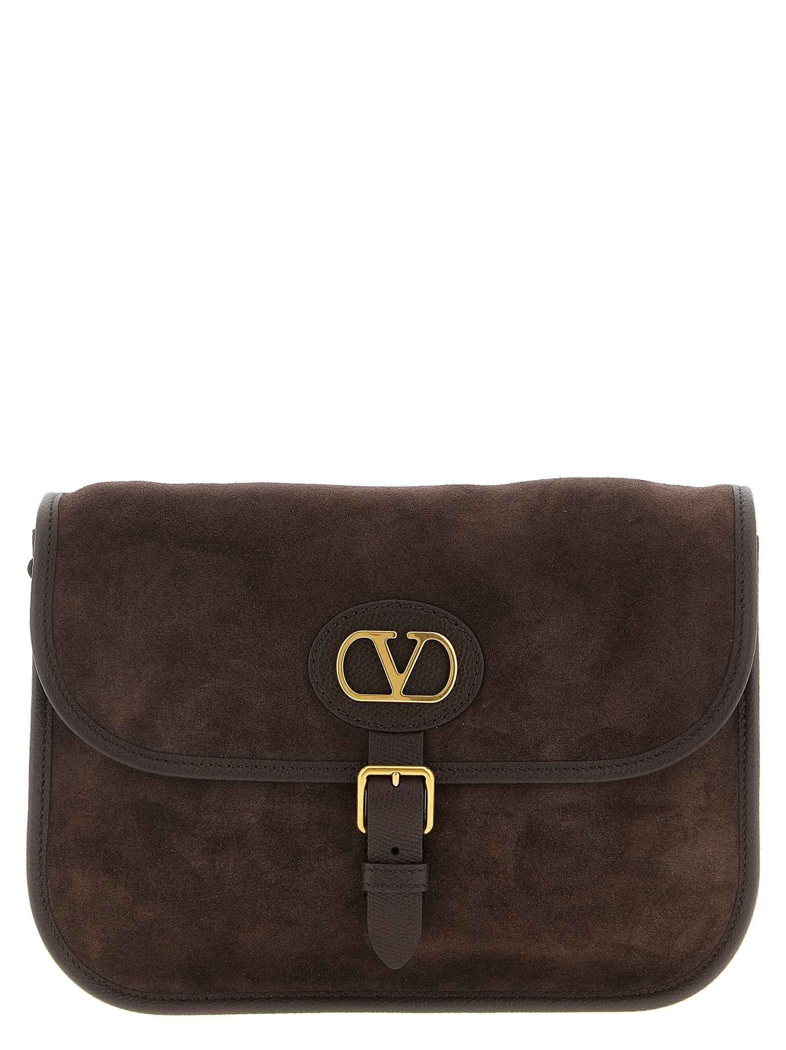 Valentino Garavani Brown Cowhide Crossbody Bag