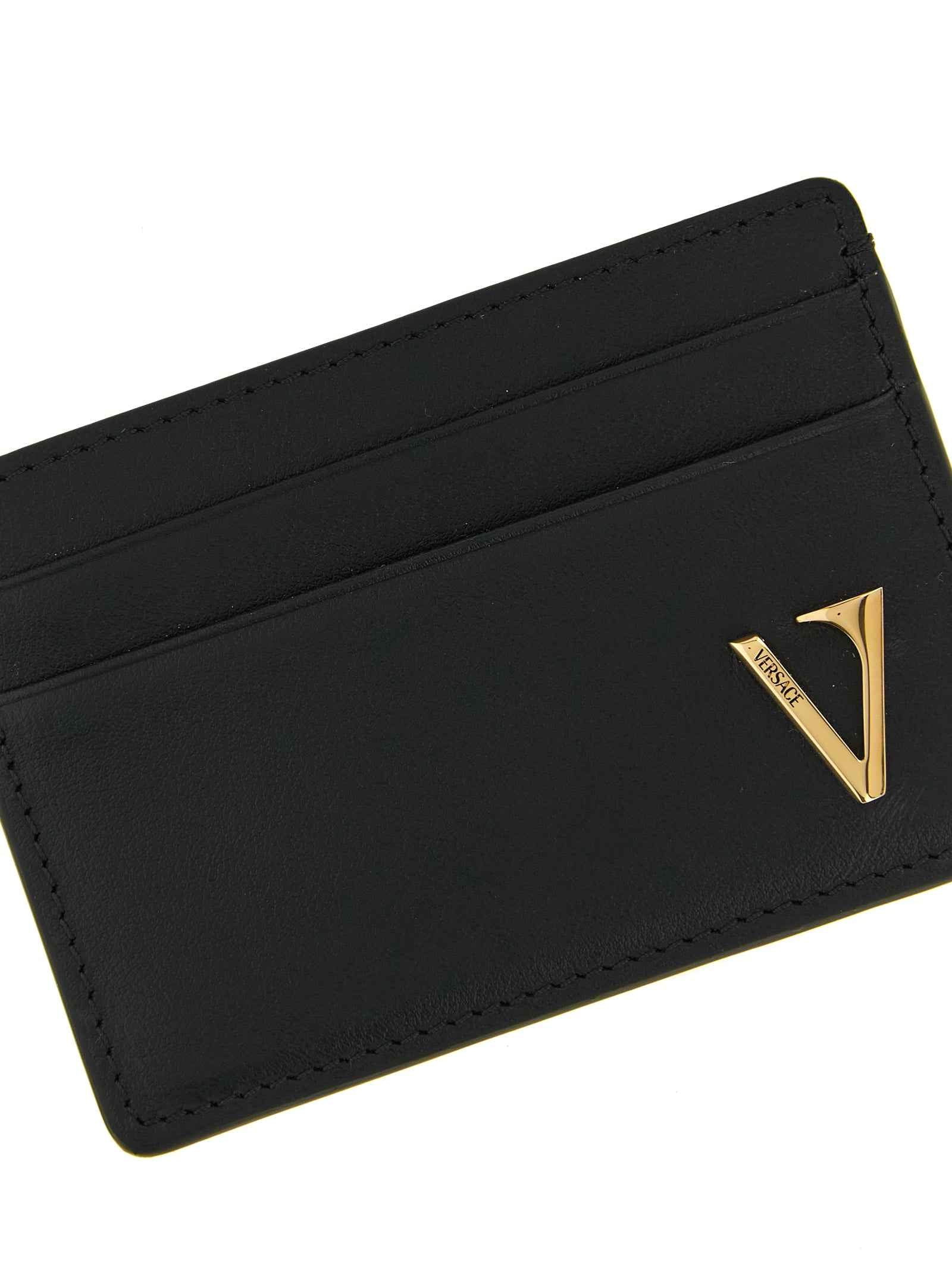 Versace Black Calfskin Cardholder