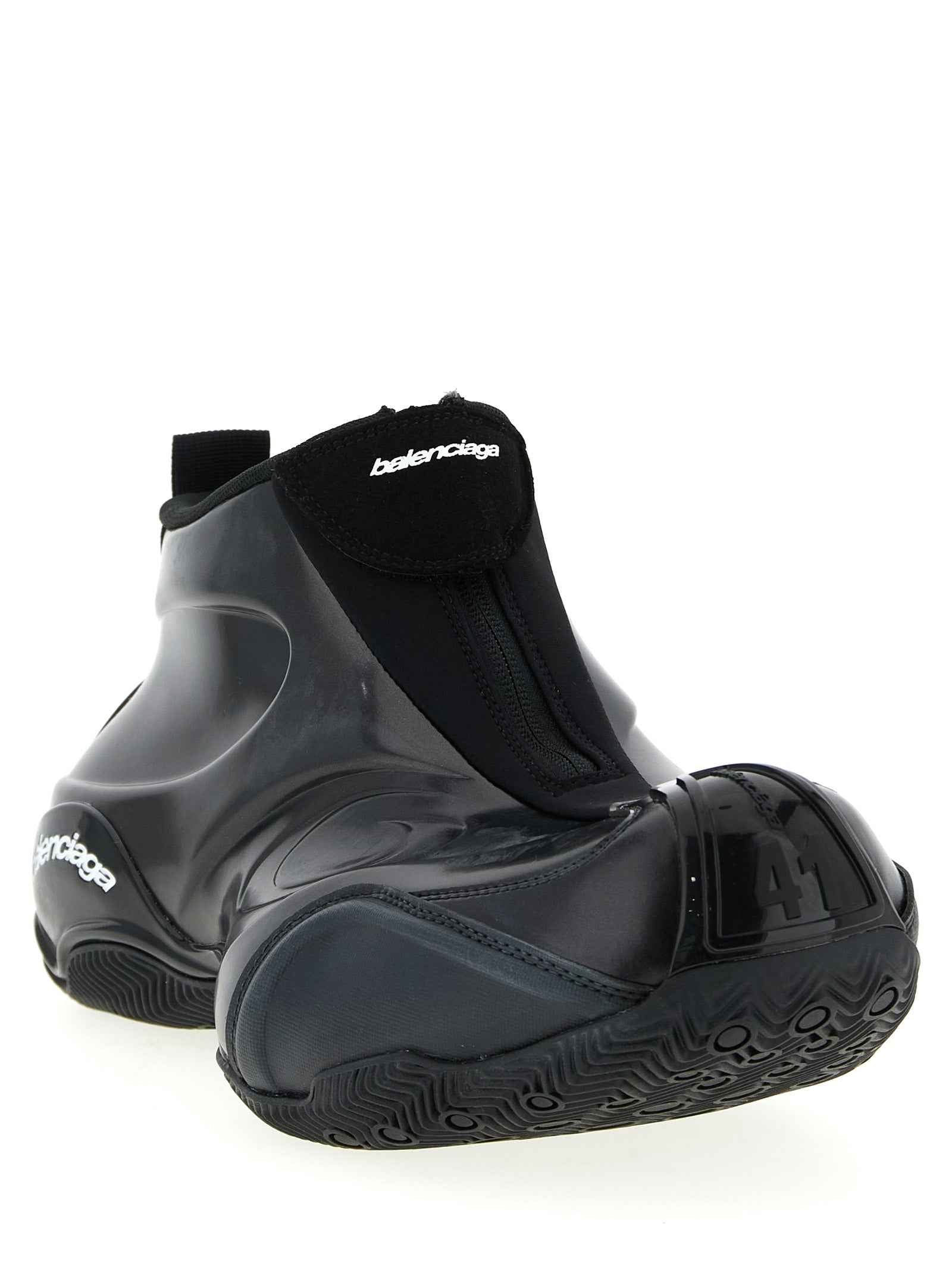 Balenciaga Black Polyester Athletic Sneakers
