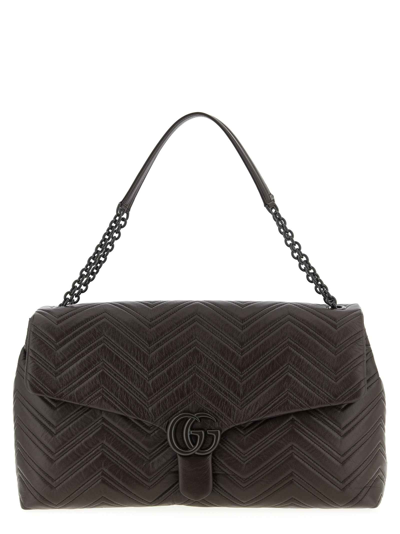 Gucci Brown Calfskin Shoulder Bag