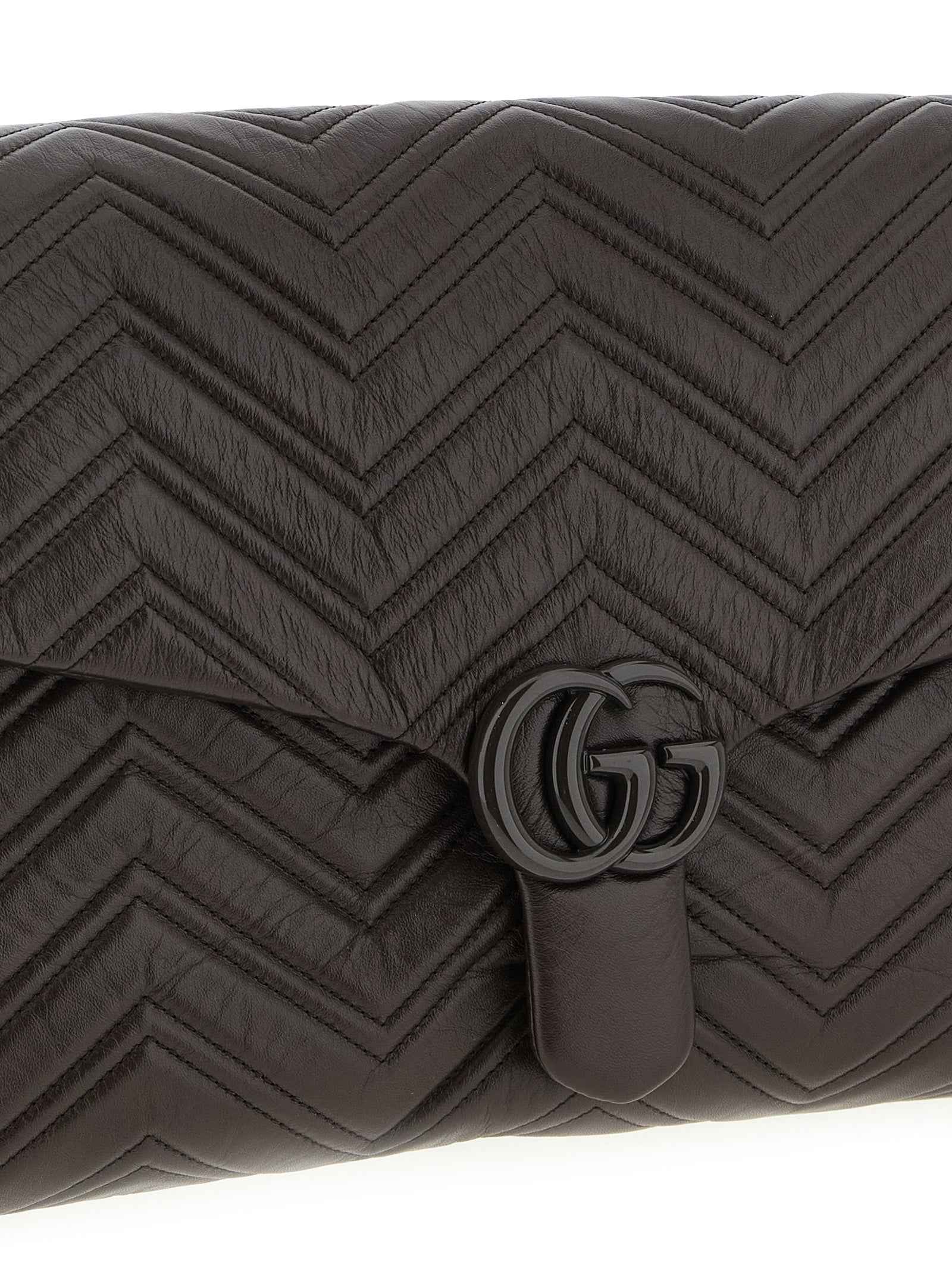 Gucci Brown Calfskin Shoulder Bag