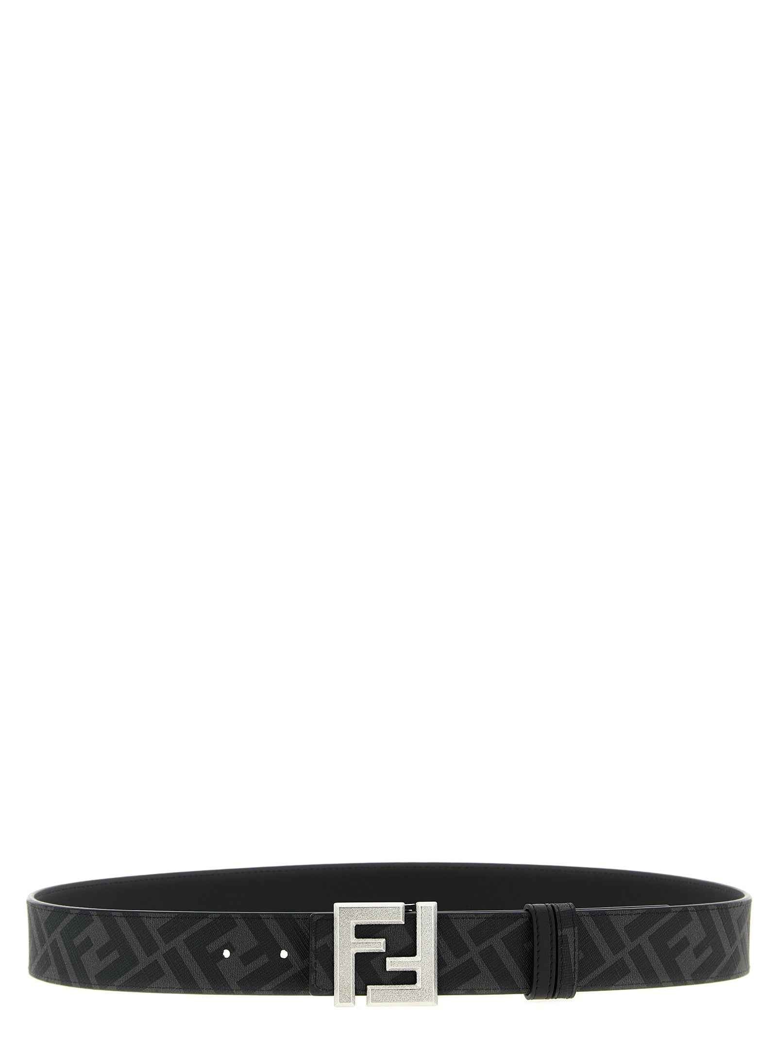 Fendi Black Calfskin Regular Belt