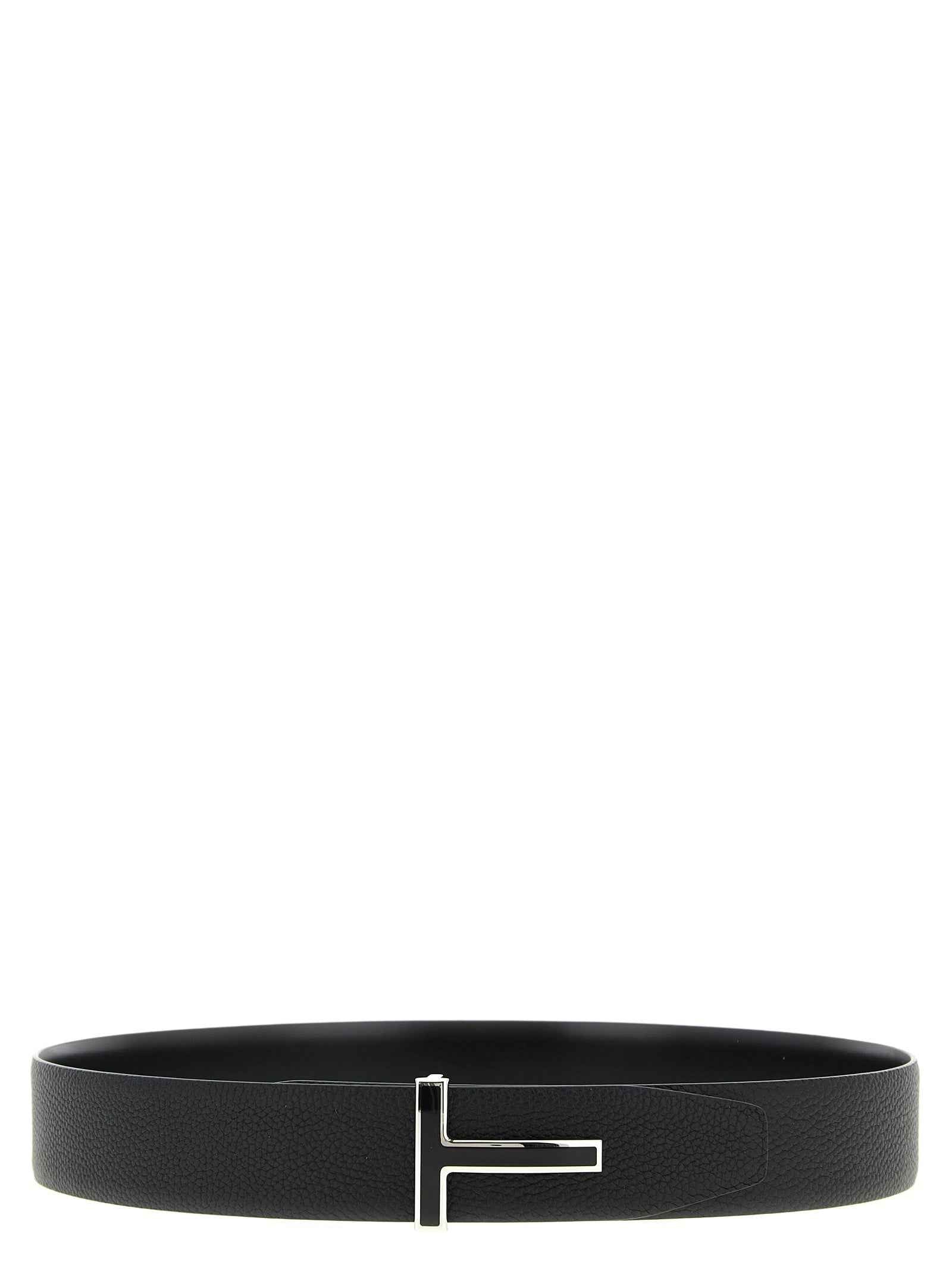 Tom Ford Black Calfskin Regular Belt