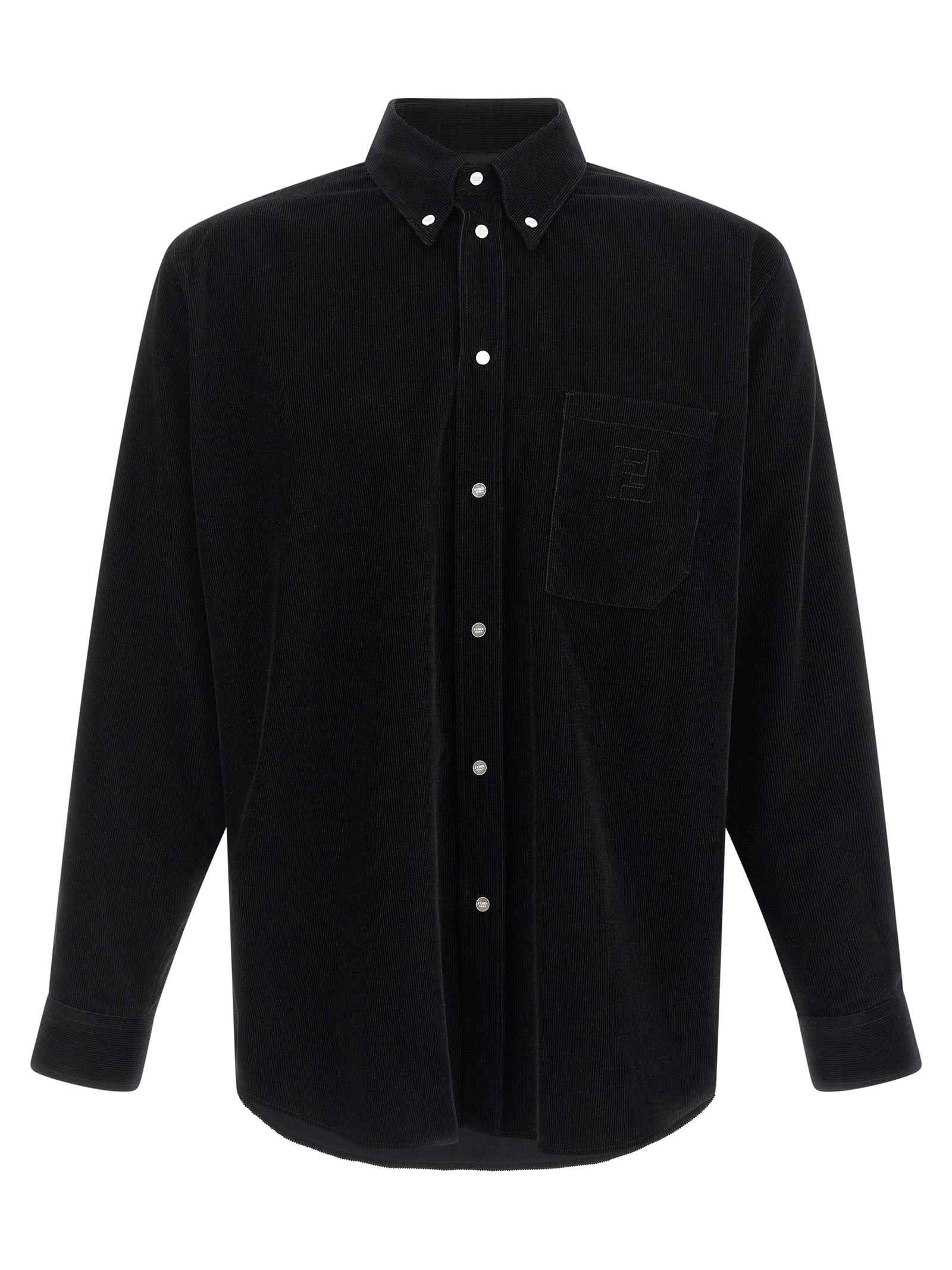 Fendi Black Cotton Blouse